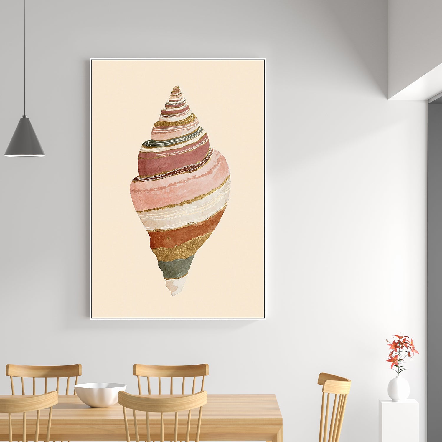 wall-art-print-canvas-poster-framed-Striped Shell-7
