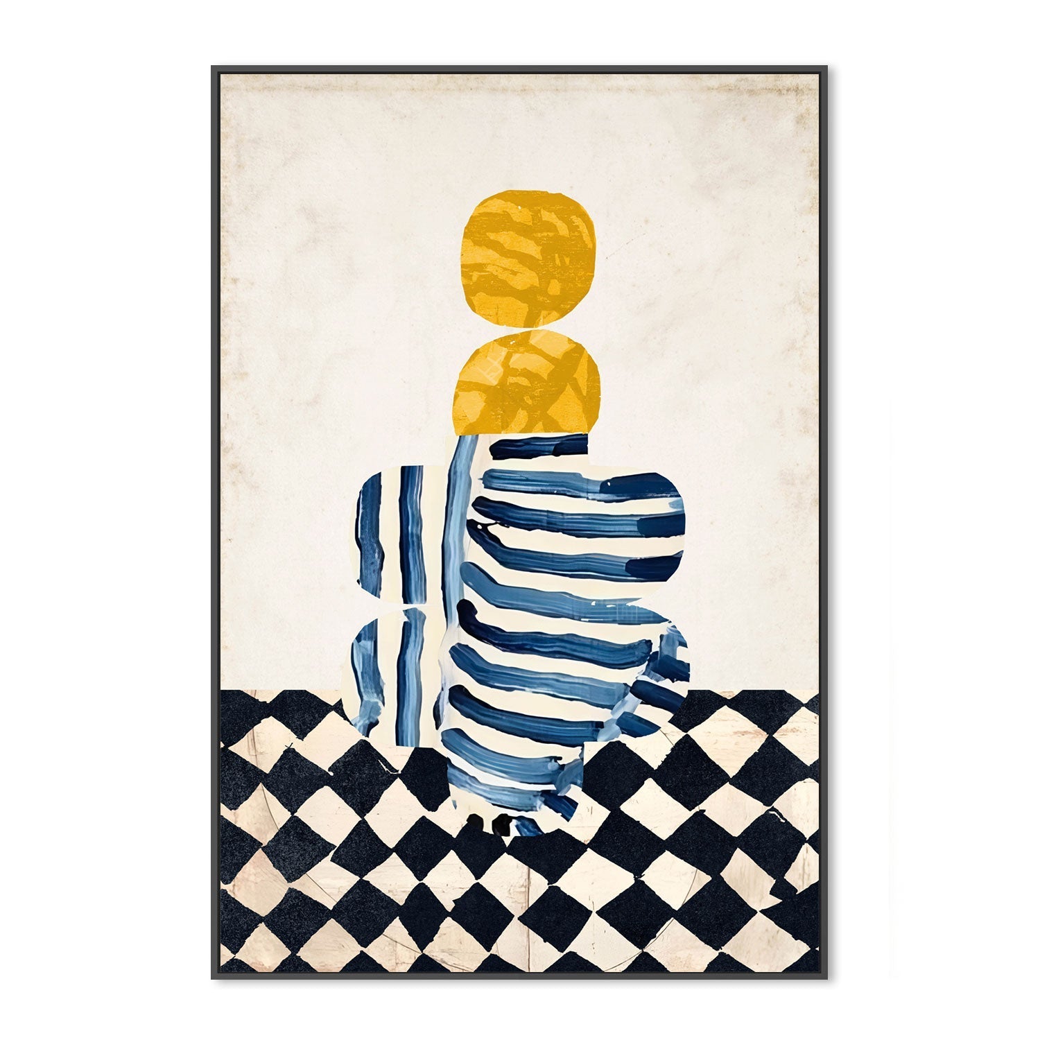 wall-art-print-canvas-poster-framed-Striped Vase , By Rogério Arruda-GIOIA-WALL-ART