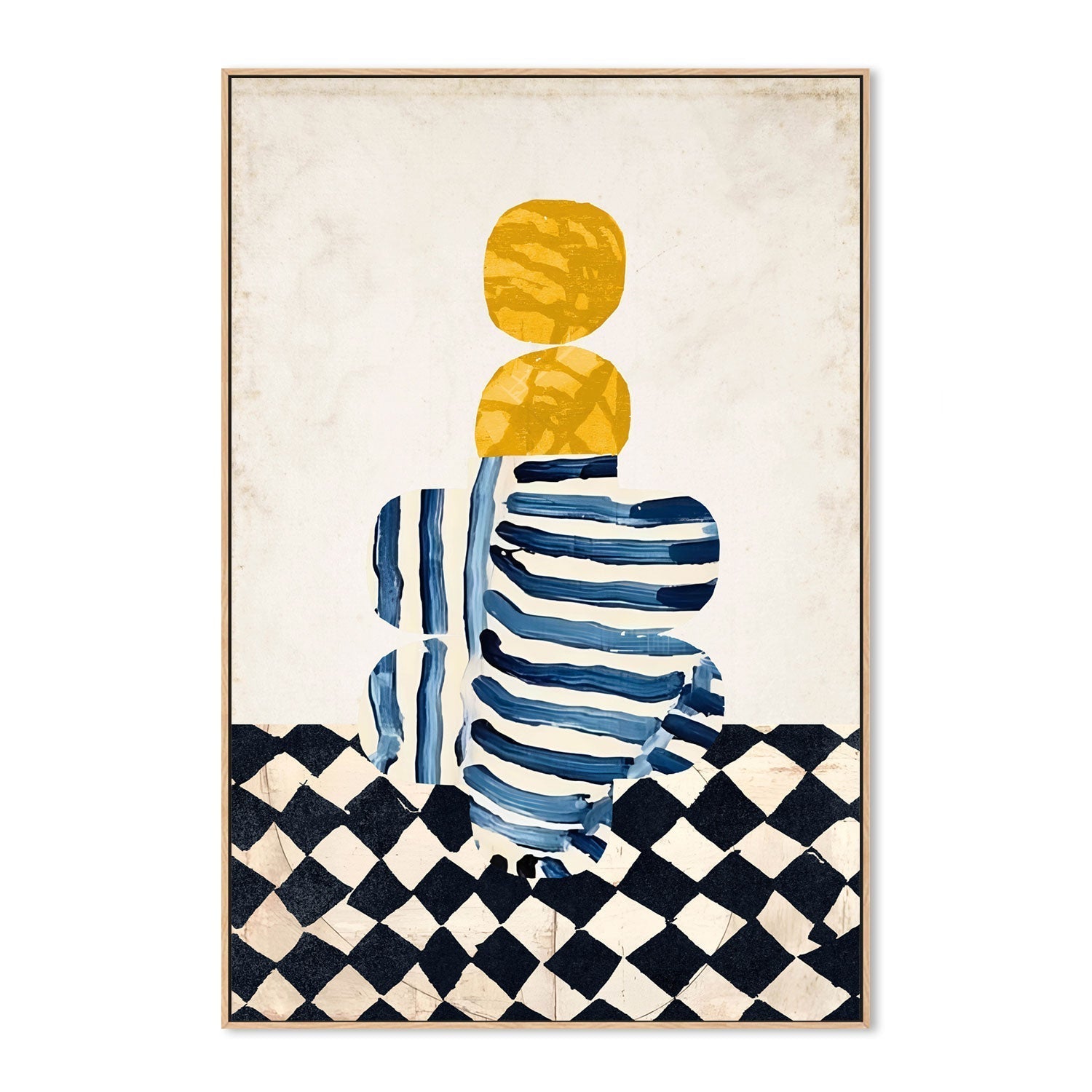 wall-art-print-canvas-poster-framed-Striped Vase , By Rogério Arruda-GIOIA-WALL-ART