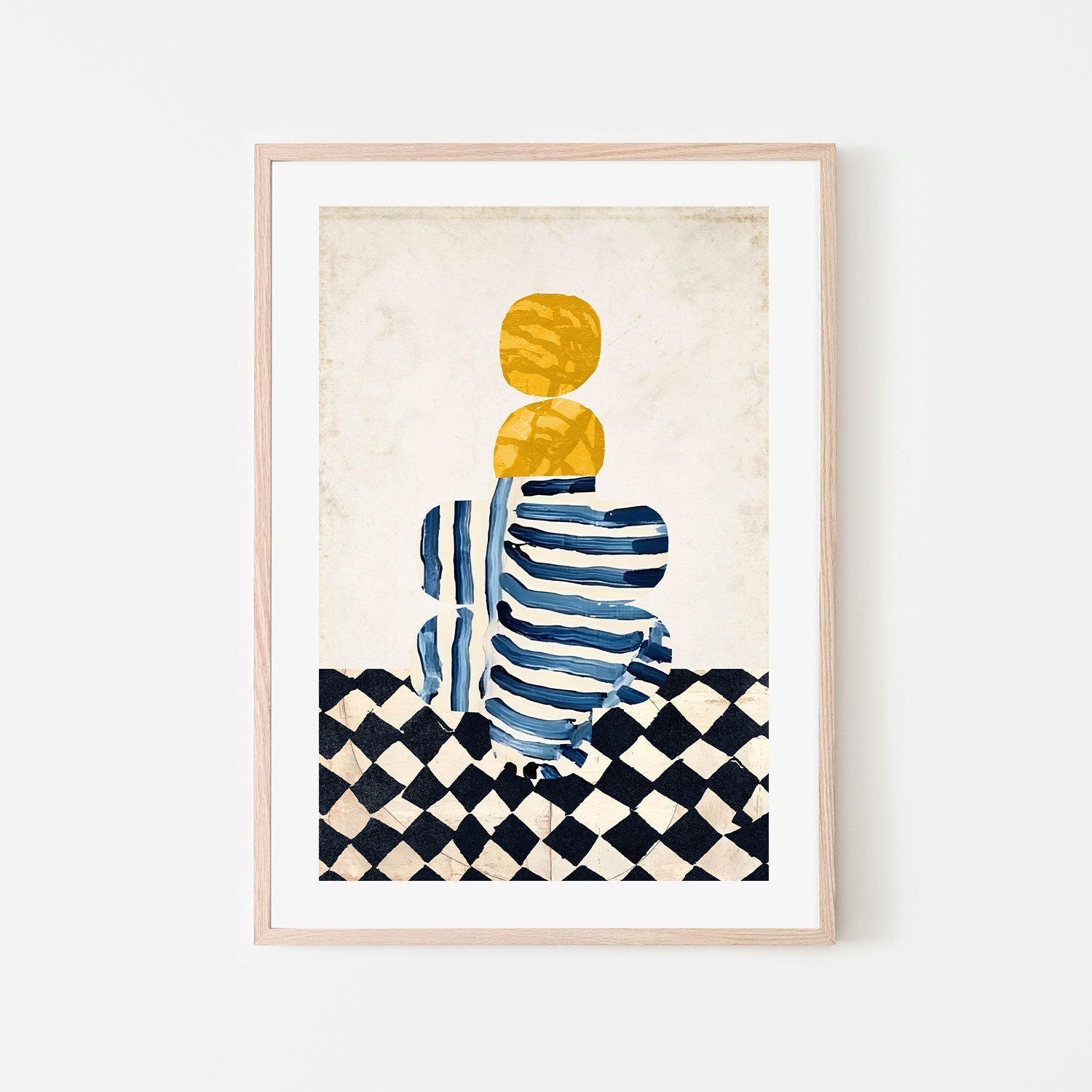 wall-art-print-canvas-poster-framed-Striped Vase , By Rogério Arruda-GIOIA-WALL-ART