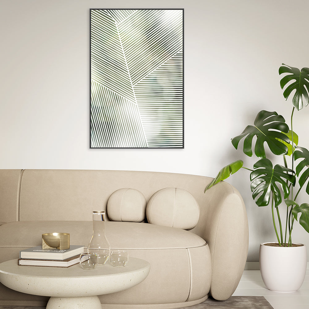 wall-art-print-canvas-poster-framed-Stripes Abstract Green-by-Dear Musketeer Studio-Gioia Wall Art