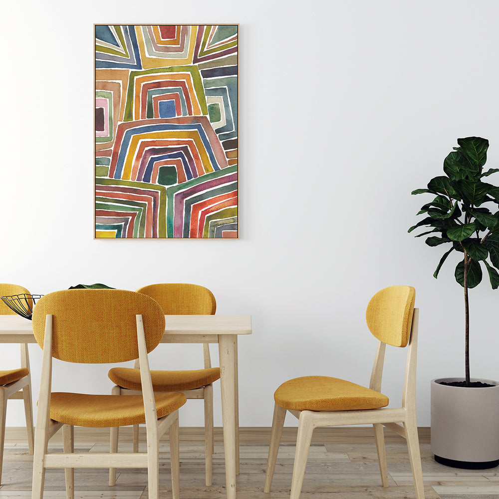 wall-art-print-canvas-poster-framed-Stripes, Style B-GIOIA-WALL-ART