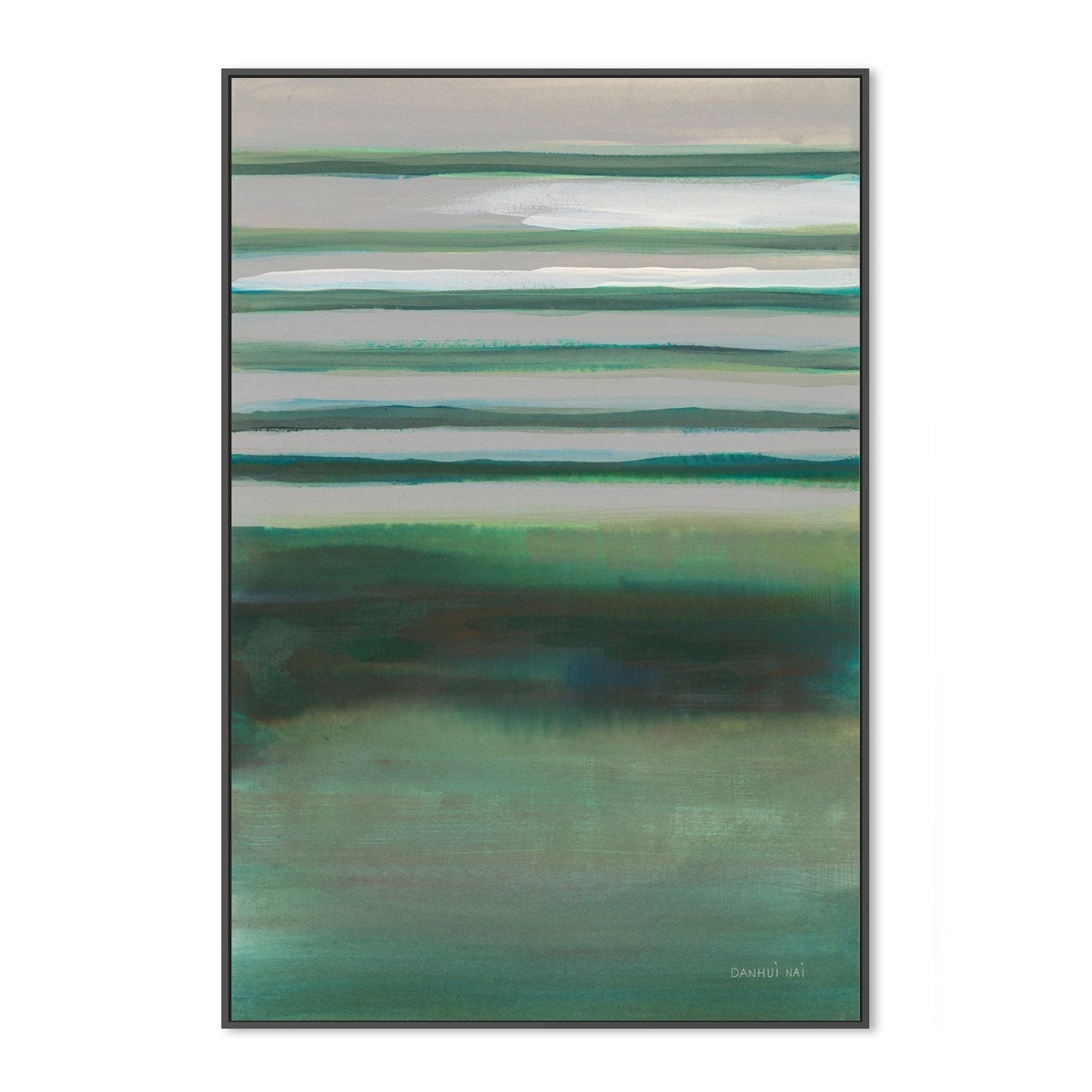 wall-art-print-canvas-poster-framed-Study in Green, Style A-by-Danhui Nai-Gioia Wall Art