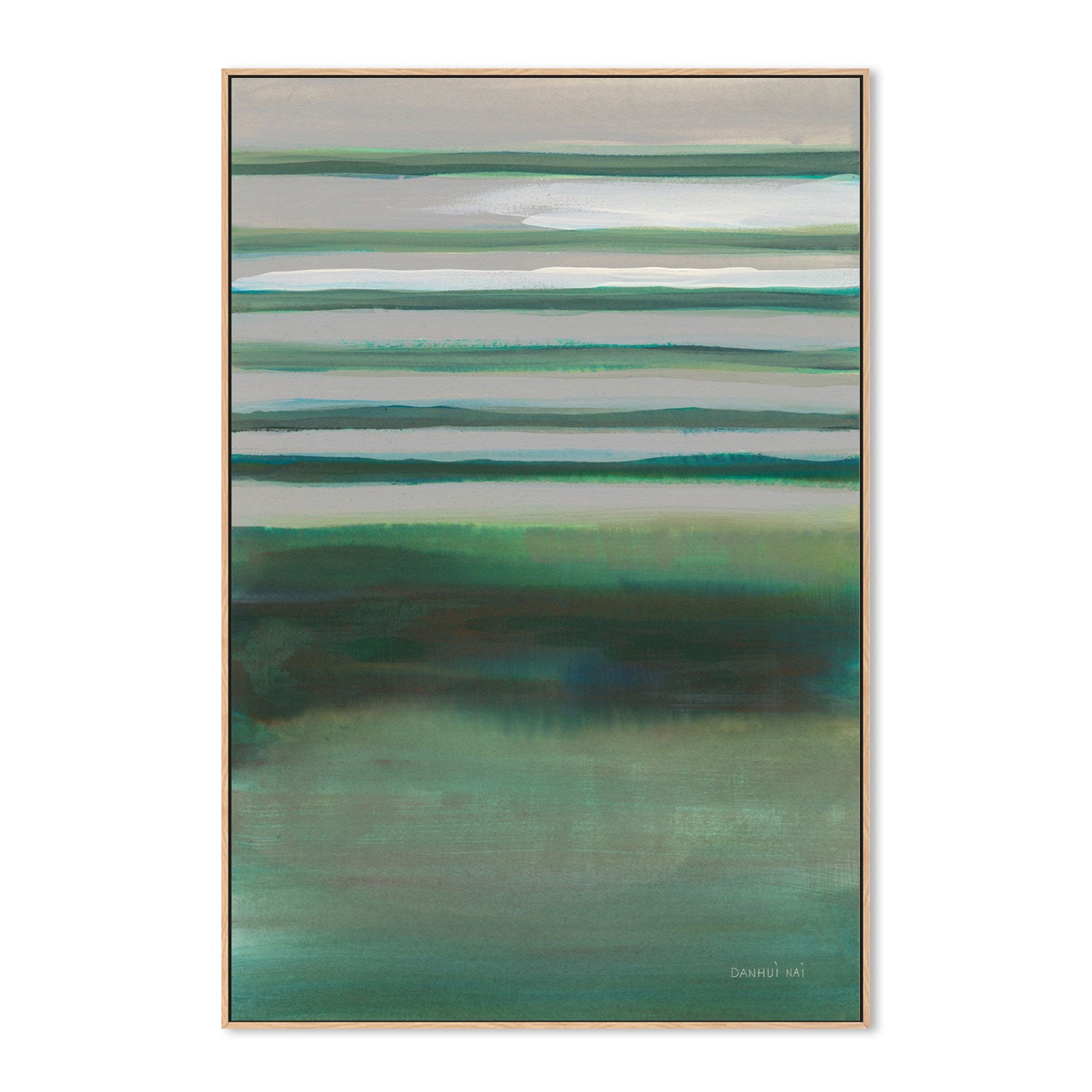 wall-art-print-canvas-poster-framed-Study in Green, Style A-by-Danhui Nai-Gioia Wall Art