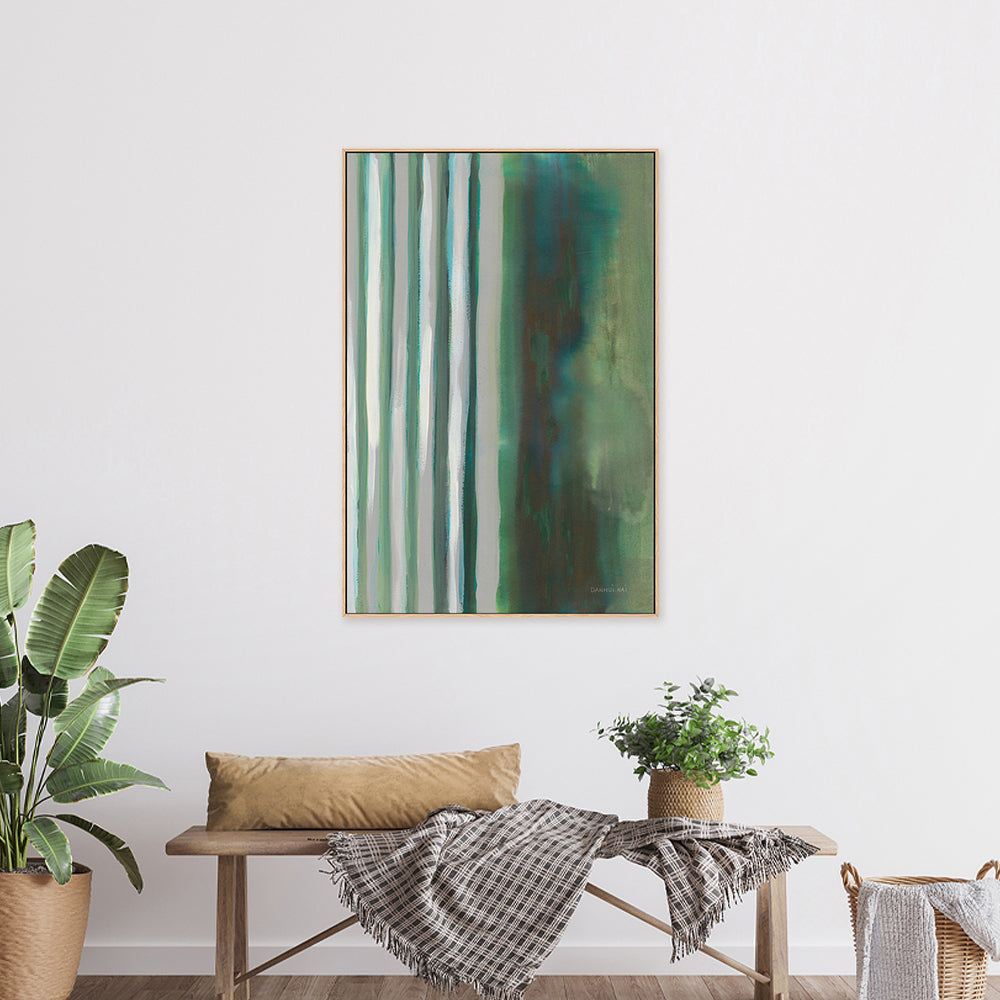 wall-art-print-canvas-poster-framed-Study in Green, Style B-by-Danhui Nai-Gioia Wall Art