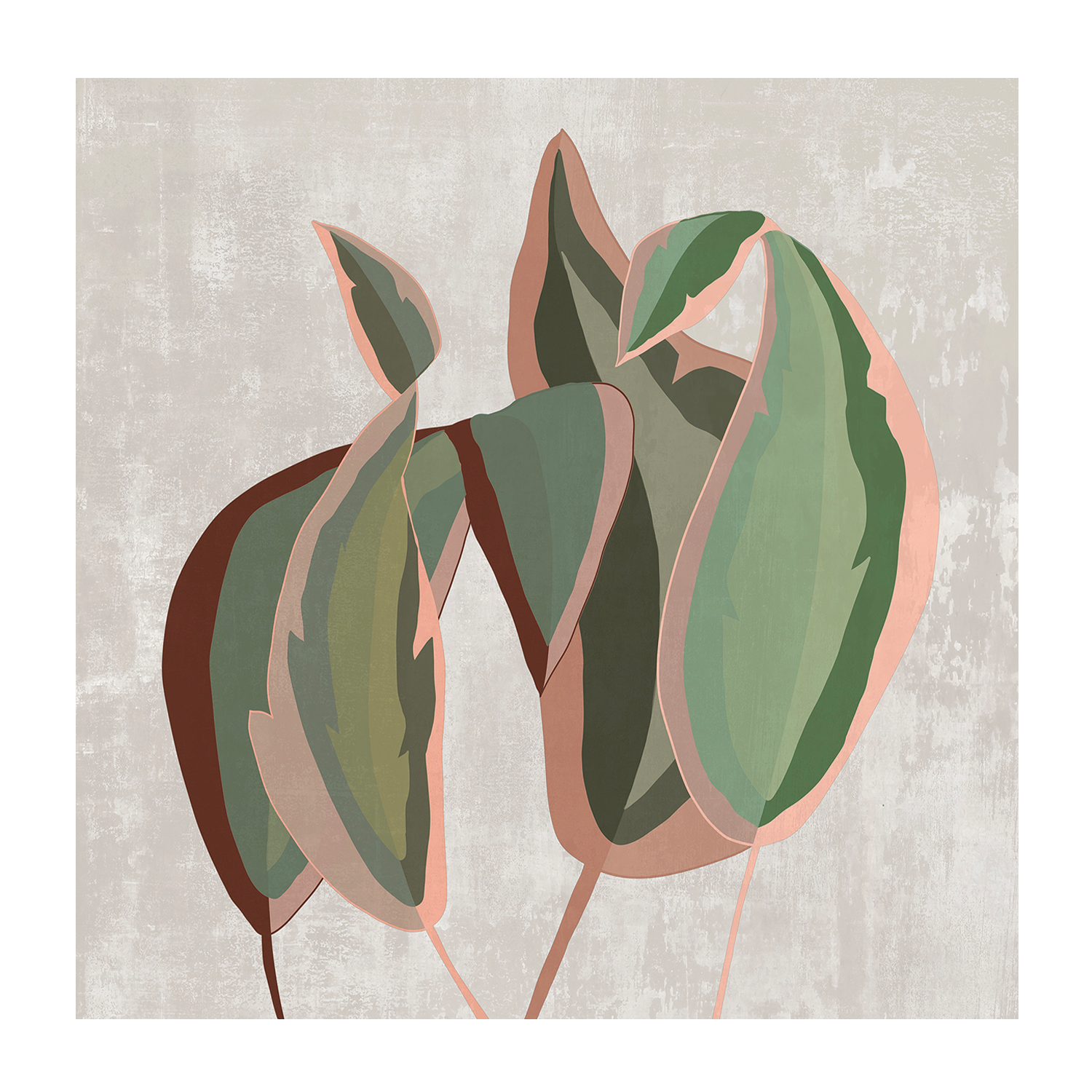wall-art-print-canvas-poster-framed-Subdued Tropic Fern-1