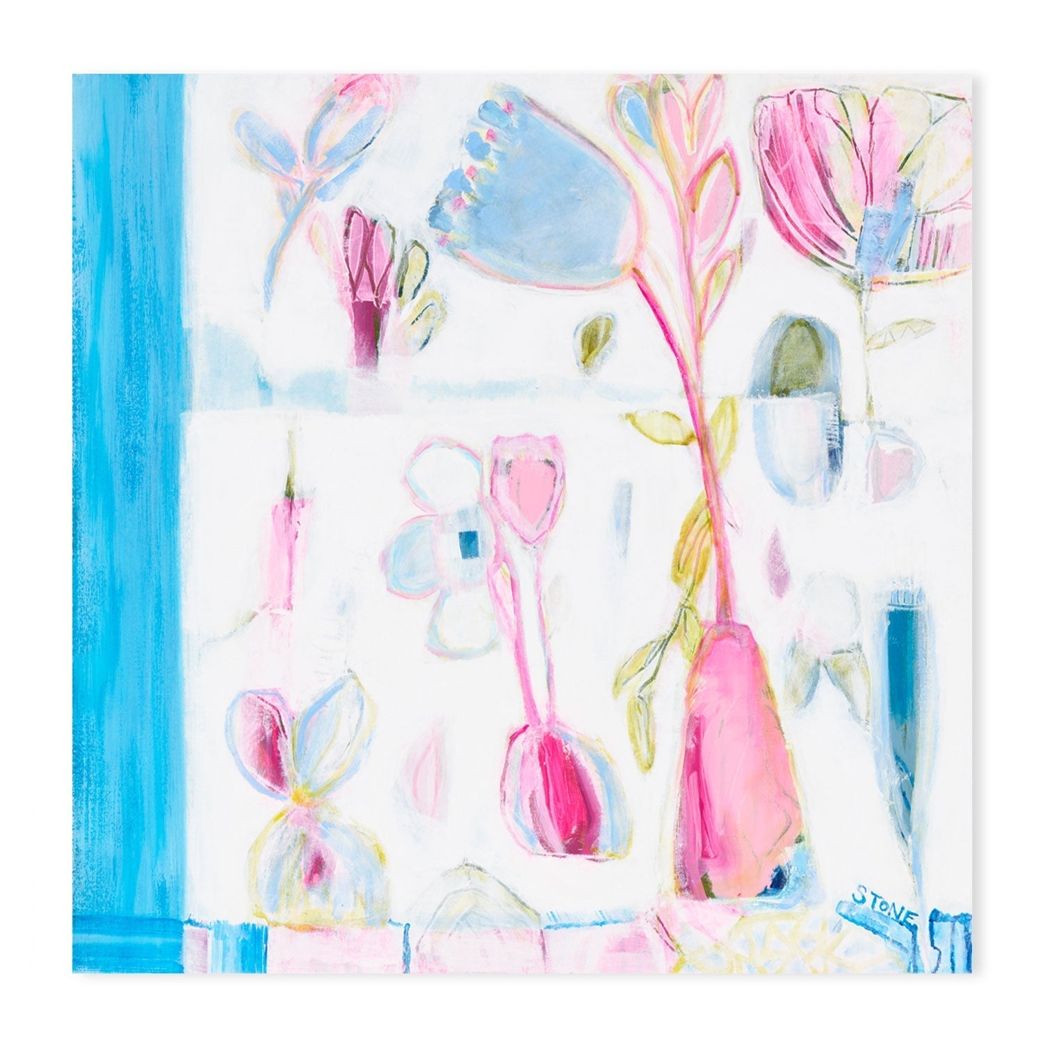 wall-art-print-canvas-poster-framed-Summer Bloom , By Belinda Stone-GIOIA-WALL-ART