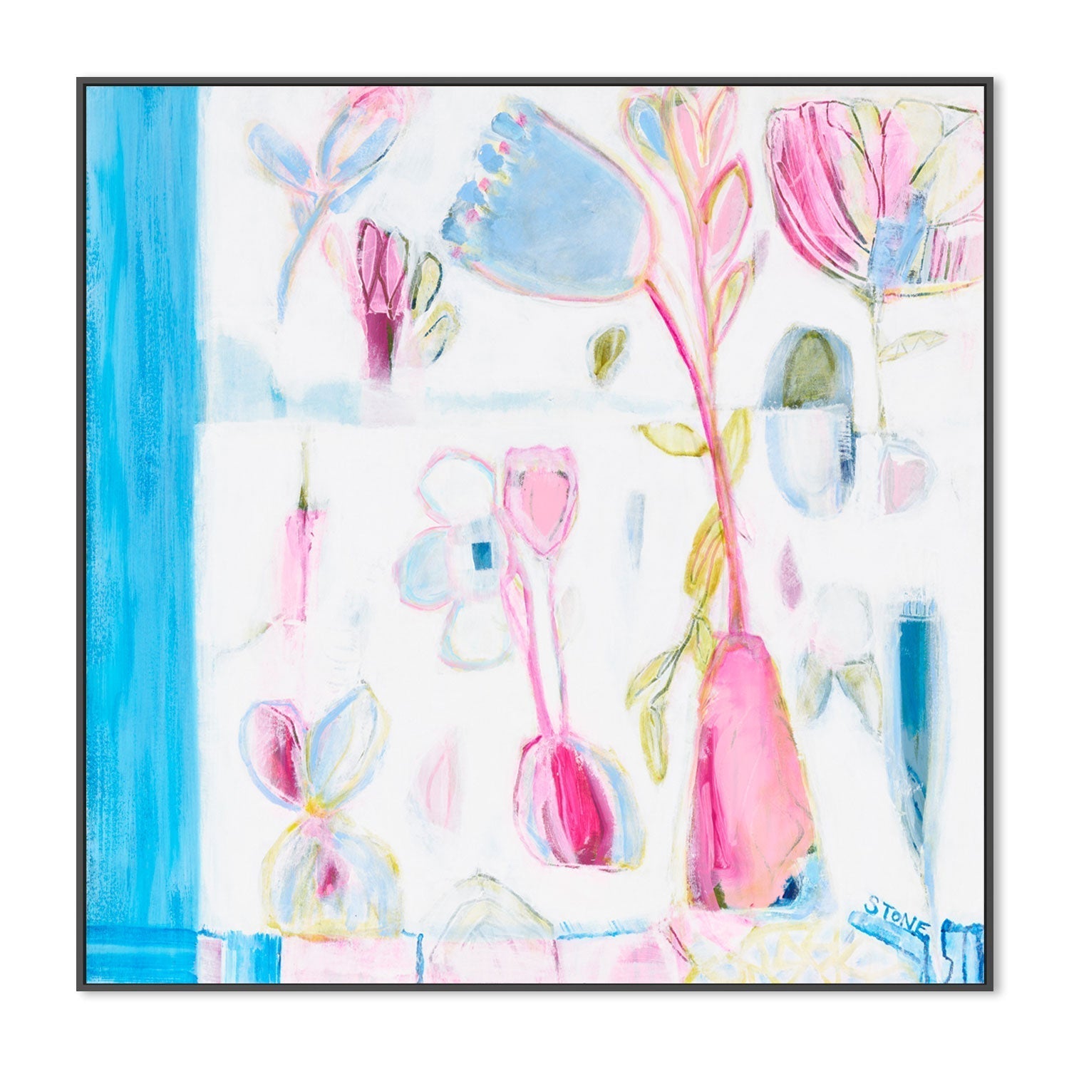 wall-art-print-canvas-poster-framed-Summer Bloom , By Belinda Stone-GIOIA-WALL-ART