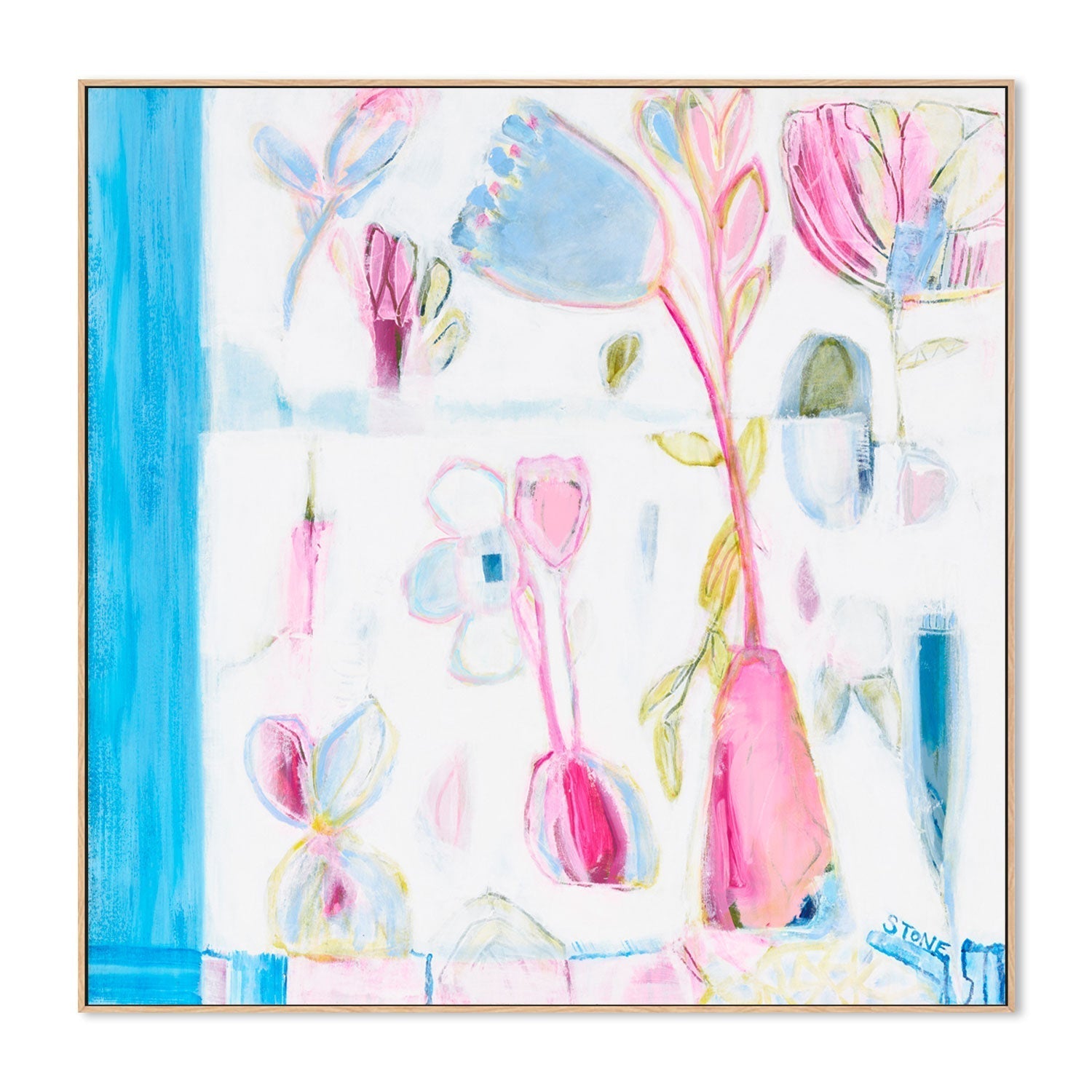 wall-art-print-canvas-poster-framed-Summer Bloom , By Belinda Stone-GIOIA-WALL-ART