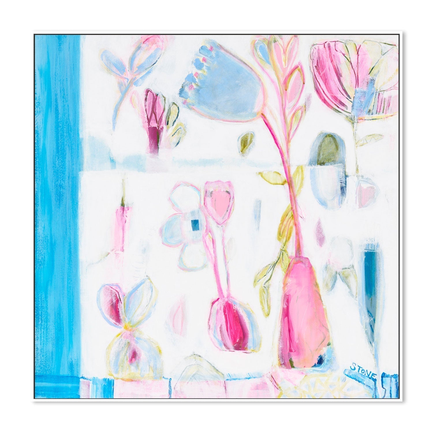 wall-art-print-canvas-poster-framed-Summer Bloom , By Belinda Stone-GIOIA-WALL-ART