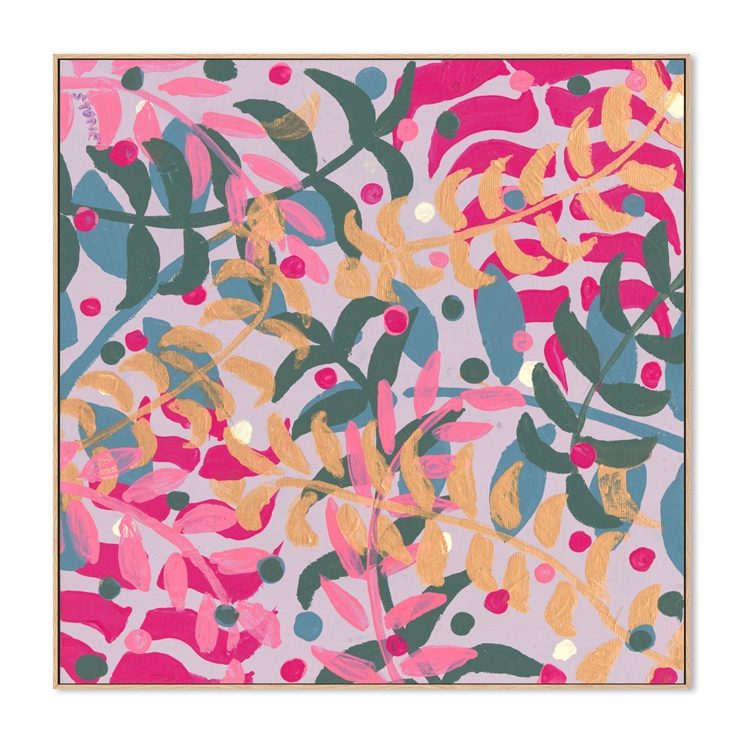 wall-art-print-canvas-poster-framed-Summer Botanical Garden , By Belinda Stone-GIOIA-WALL-ART