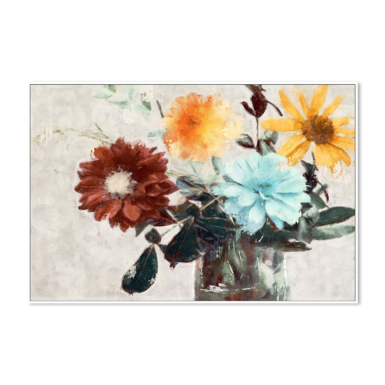 wall-art-print-canvas-poster-framed-Summer Bouquet , By Nina Blue-5