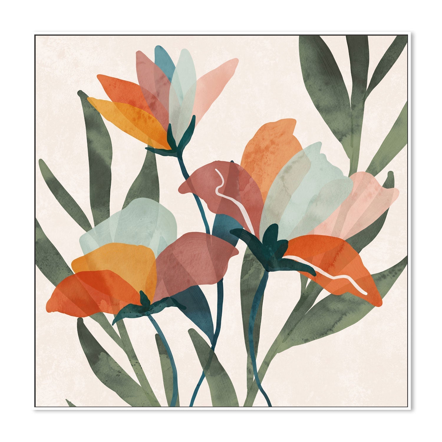 wall-art-print-canvas-poster-framed-Summer Bouquet, Style C , By Nina Blue-5