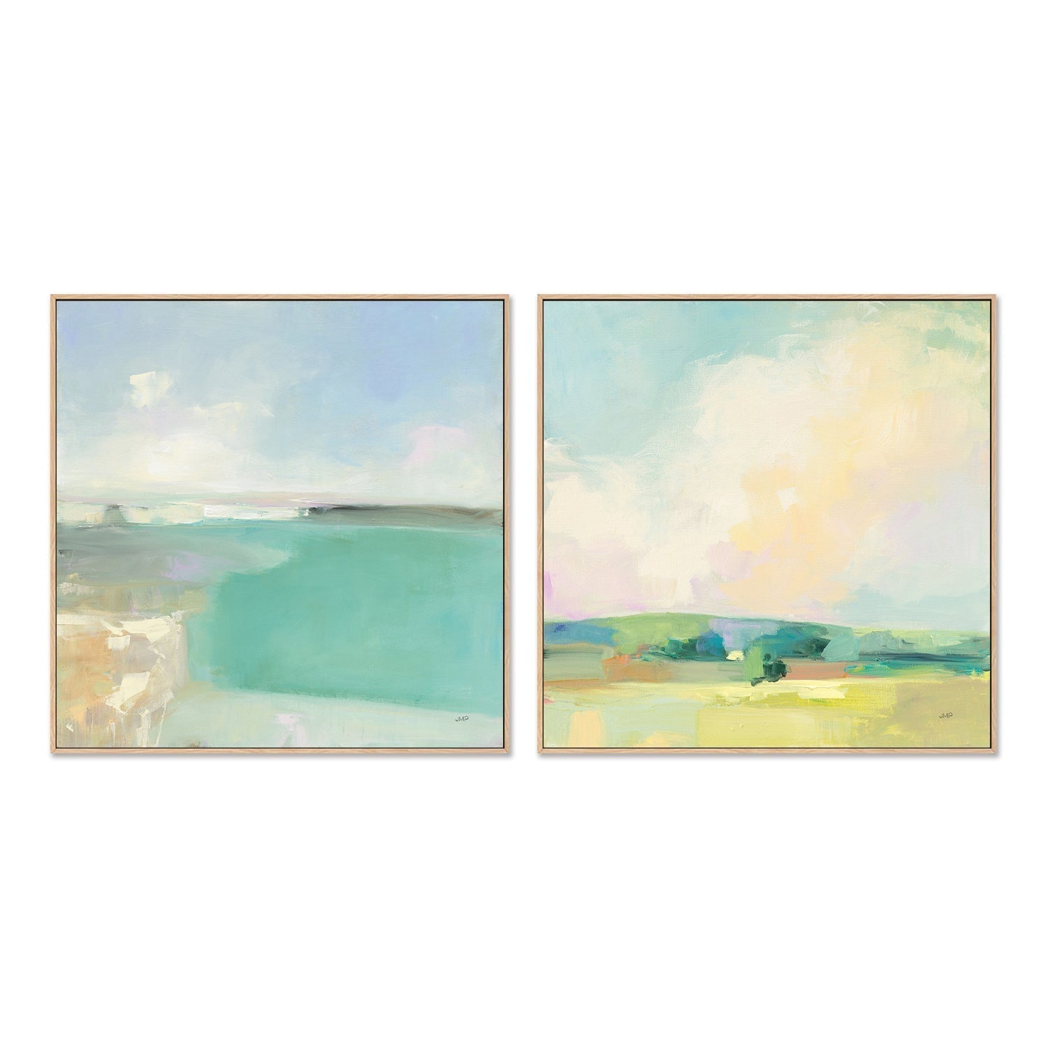 wall-art-print-canvas-poster-framed-Summer Sky, Set of 2-by-Julia Purinton-Gioia Wall Art