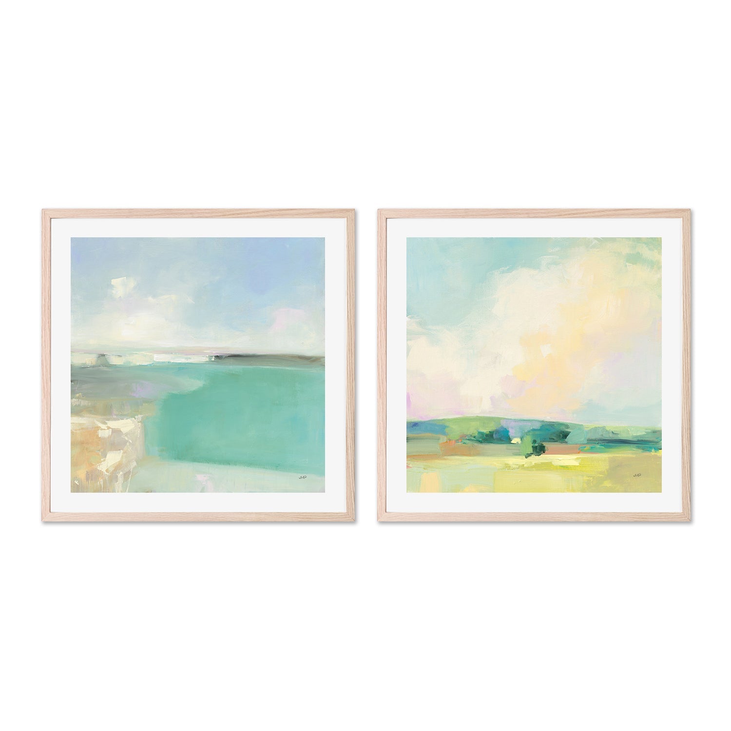 wall-art-print-canvas-poster-framed-Summer Sky, Set of 2-by-Julia Purinton-Gioia Wall Art