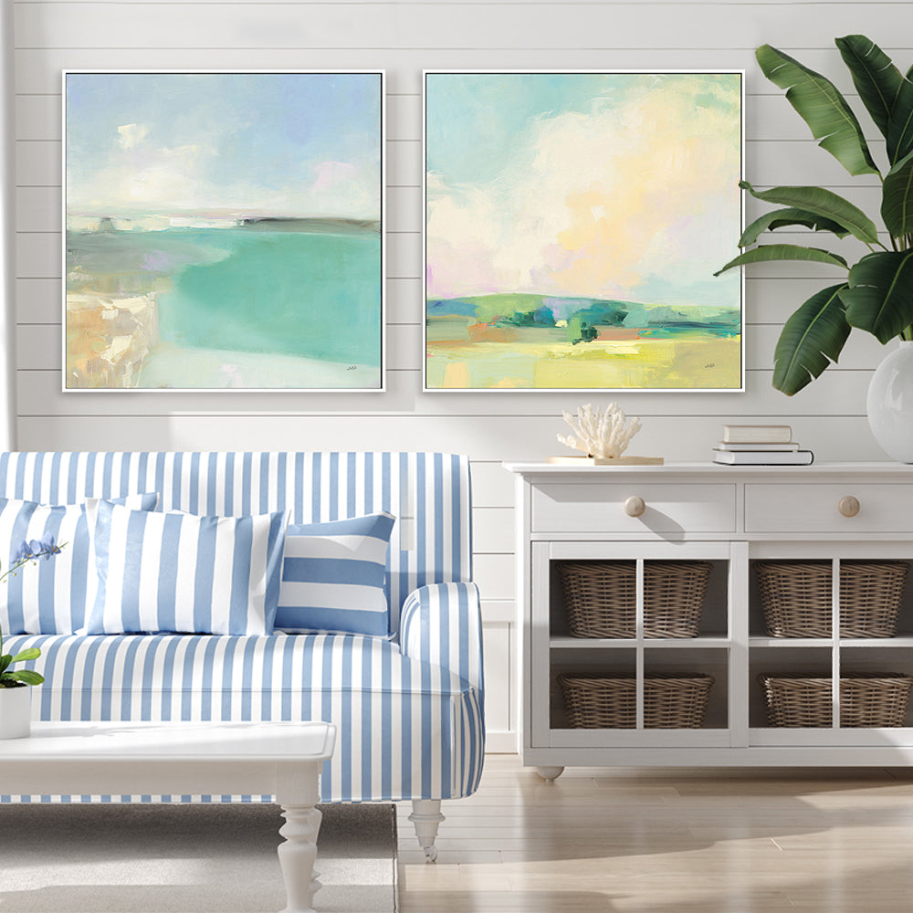 wall-art-print-canvas-poster-framed-Summer Sky, Set of 2-by-Julia Purinton-Gioia Wall Art