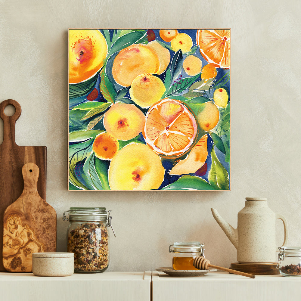 wall-art-print-canvas-poster-framed-Summery Citrus , By Kristy Rice-2