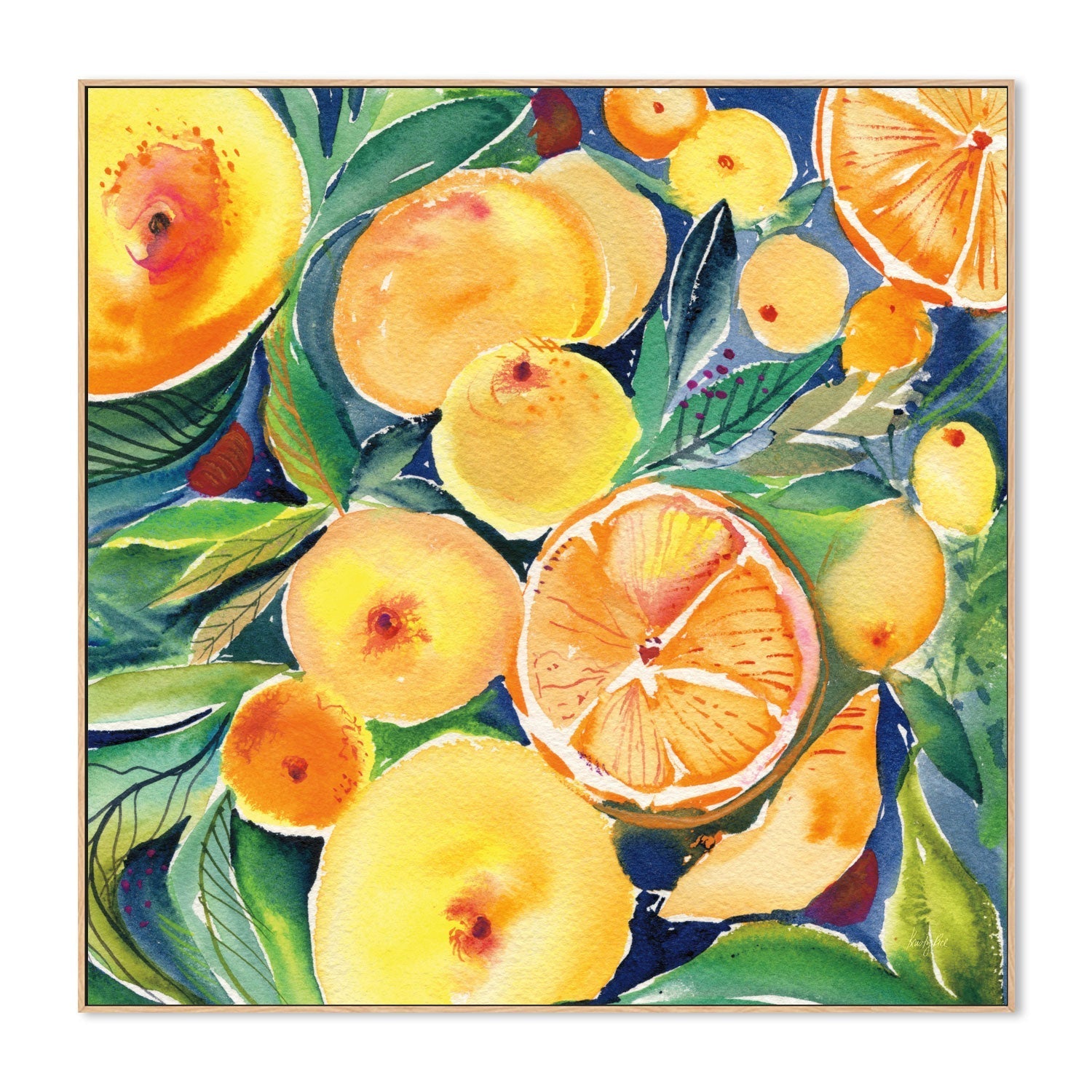 wall-art-print-canvas-poster-framed-Summery Citrus , By Kristy Rice-4