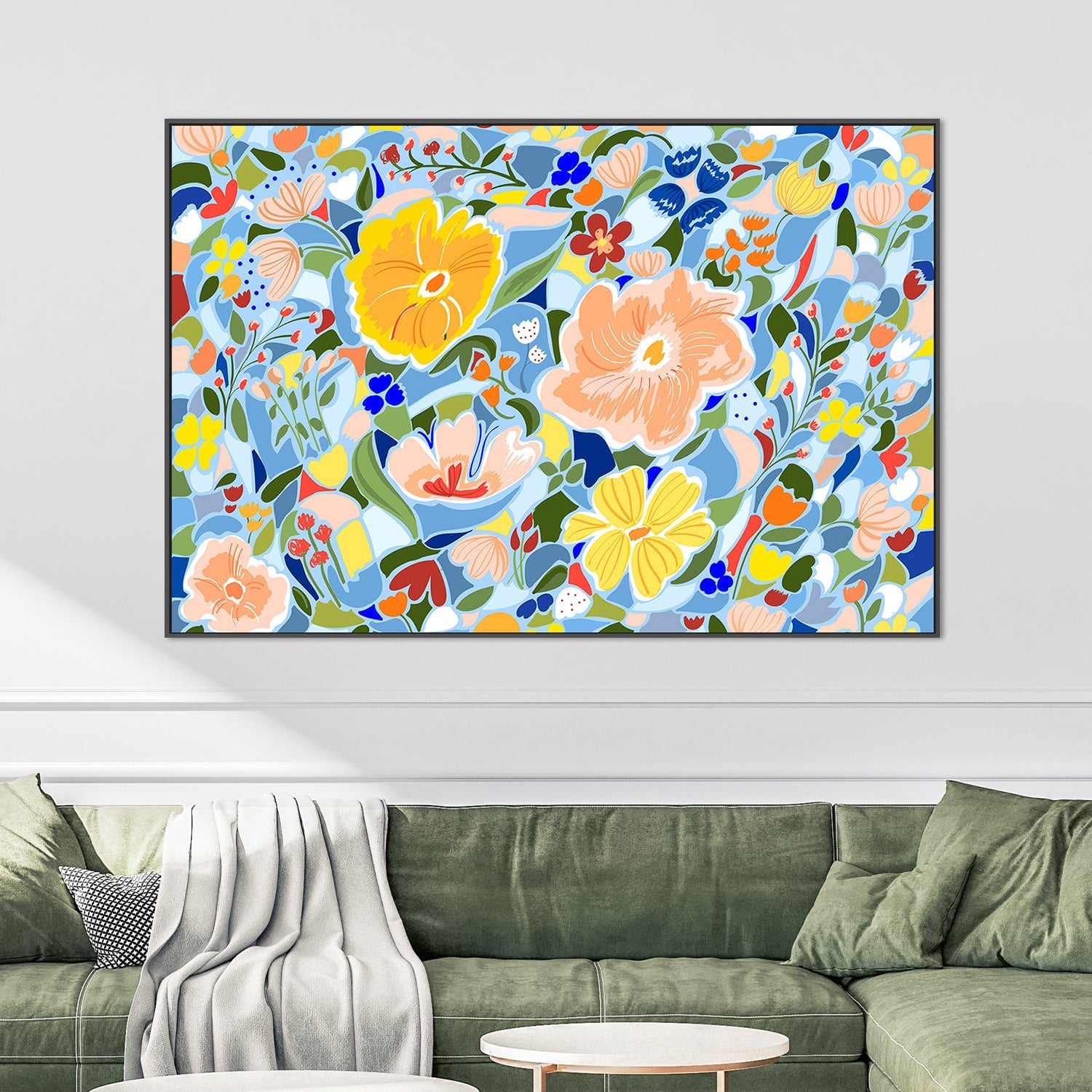 wall-art-print-canvas-poster-framed-Summery Floral-7