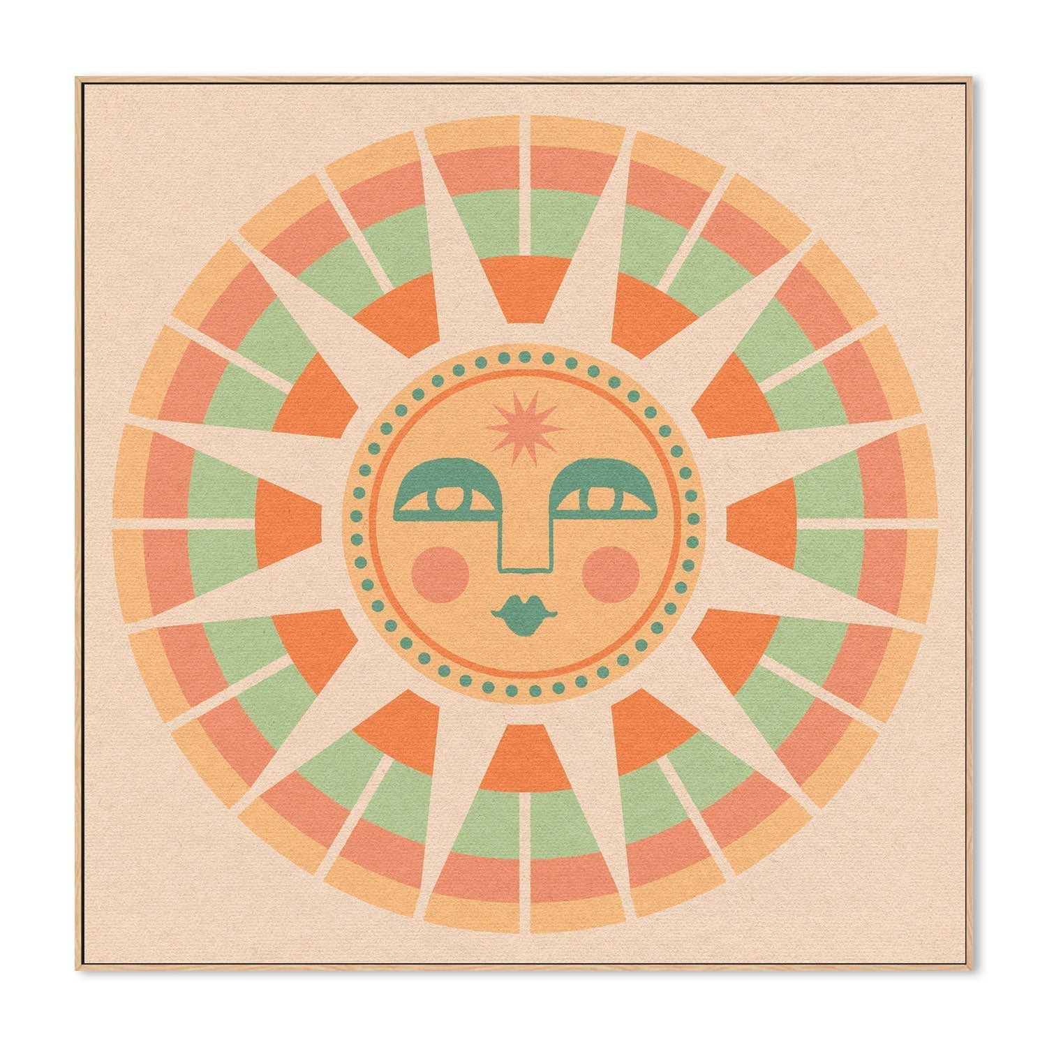 wall-art-print-canvas-poster-framed-Sun Face , By Cai & Jo-4