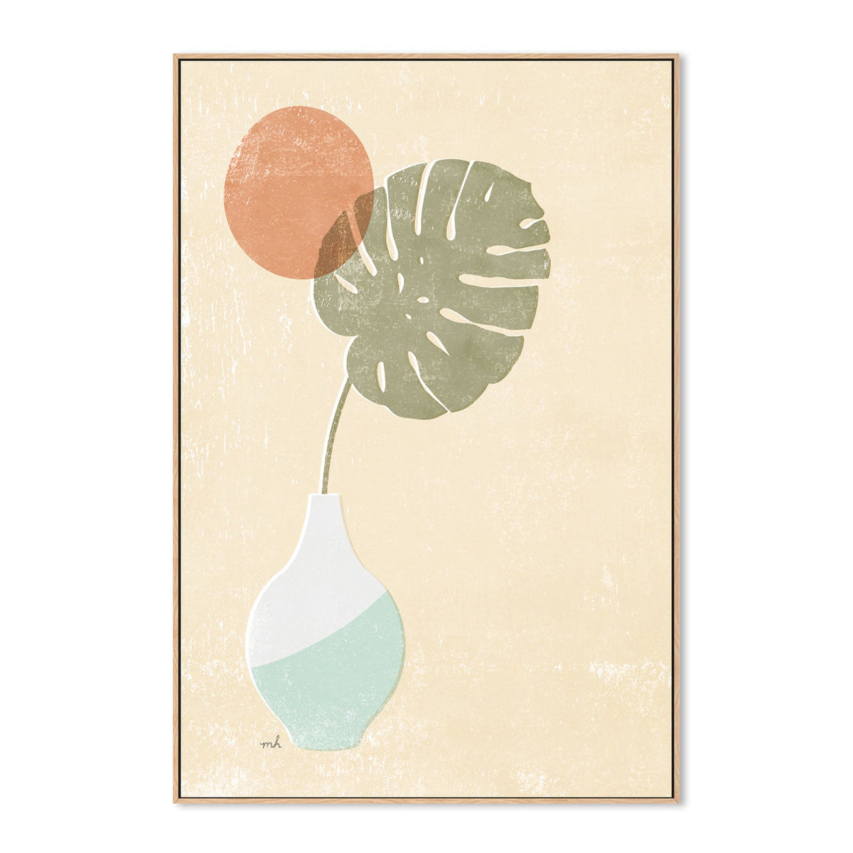 wall-art-print-canvas-poster-framed-Sun Palm, Style A , By Moira Hershey-GIOIA-WALL-ART