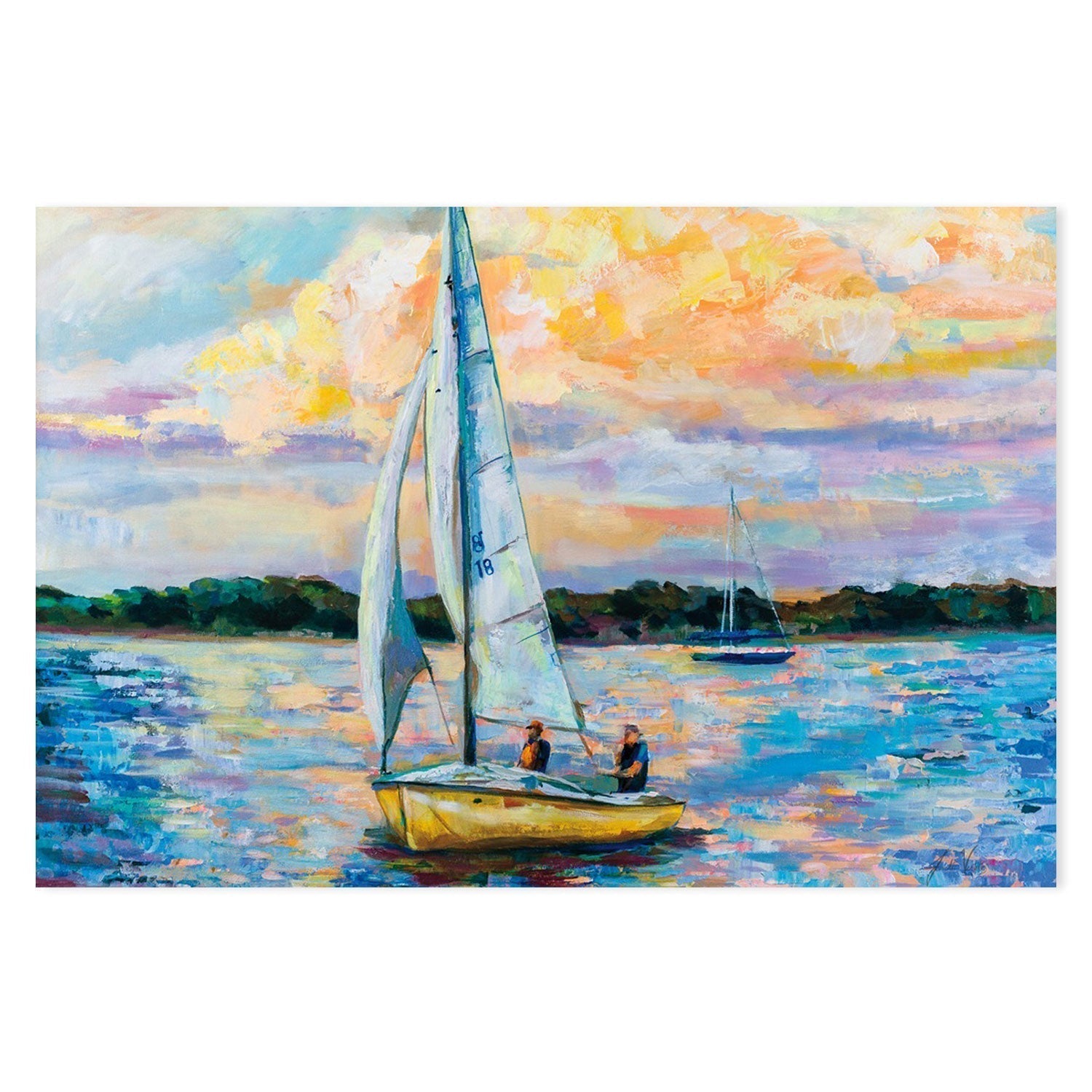 wall-art-print-canvas-poster-framed-Sunday Sail-by-Jeanette Vertentes-Gioia Wall Art