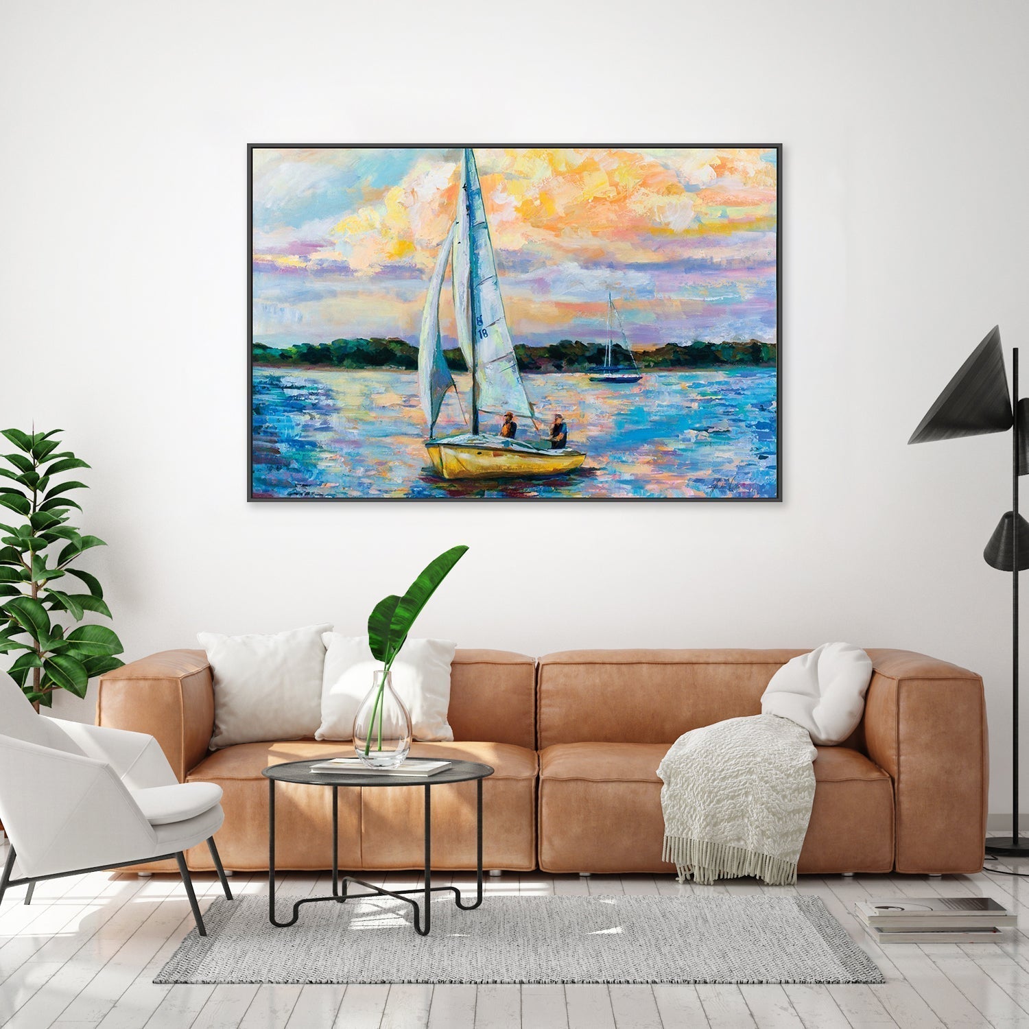 wall-art-print-canvas-poster-framed-Sunday Sail-by-Jeanette Vertentes-Gioia Wall Art