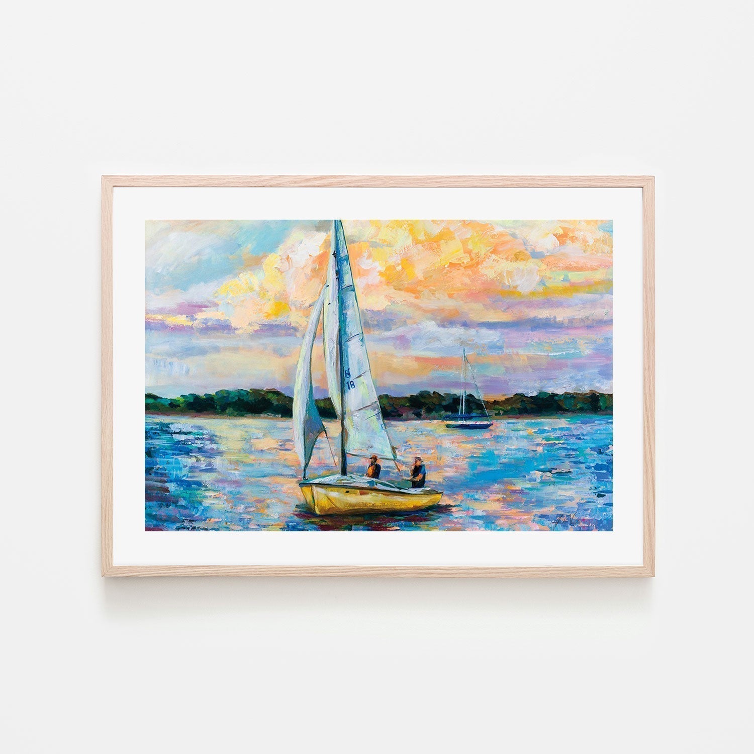 wall-art-print-canvas-poster-framed-Sunday Sail-by-Jeanette Vertentes-Gioia Wall Art