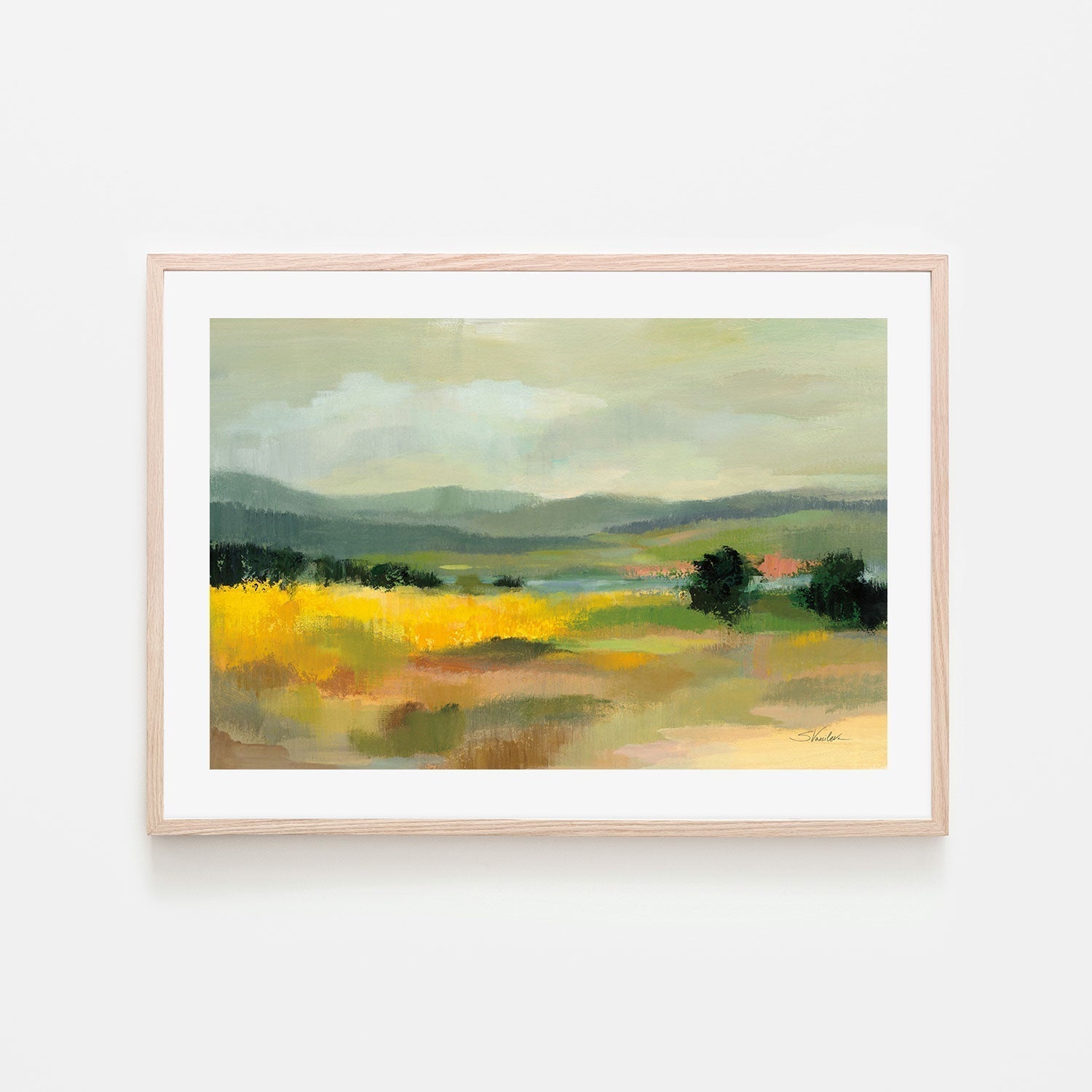 wall-art-print-canvas-poster-framed-Sunflower Field-by-Silvia Vassileva-Gioia Wall Art