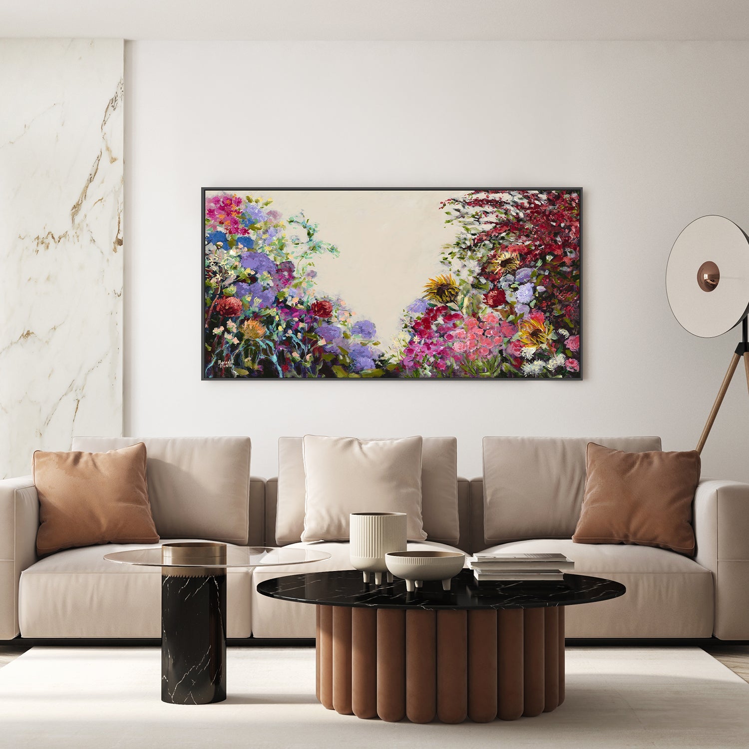 wall-art-print-canvas-poster-framed-Sunflower Vintage-7