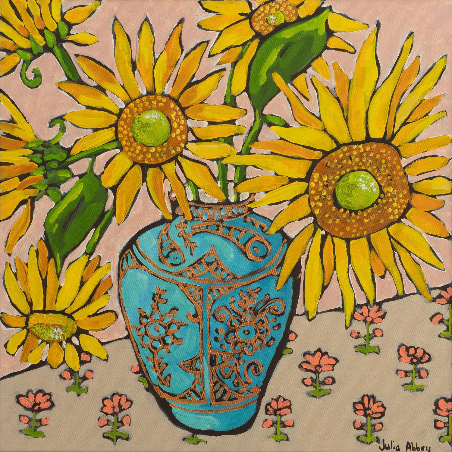 wall-art-print-canvas-poster-framed-Sunflowers-1