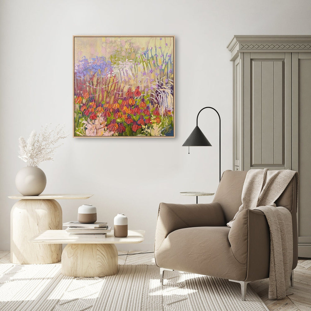 wall-art-print-canvas-poster-framed-Sunlit Flowers, Style B-by-Ekaterina Prisich-Gioia Wall Art