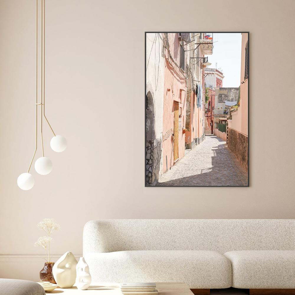 wall-art-print-canvas-poster-framed-Sunlit Mediterranean Alley-2