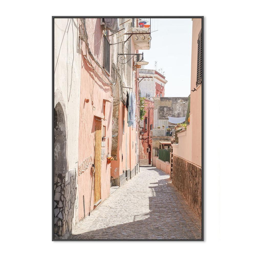 wall-art-print-canvas-poster-framed-Sunlit Mediterranean Alley-3