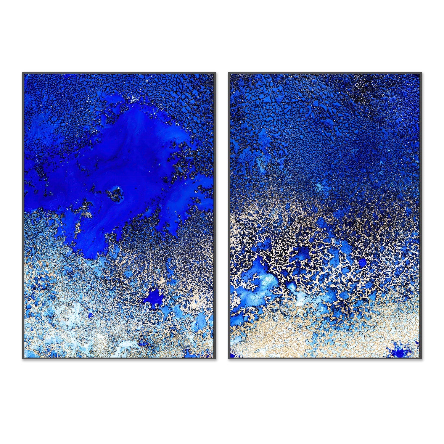 wall-art-print-canvas-poster-framed-Sunlit Reef, Style A & B, Set Of 2 , By Petra Meikle-3