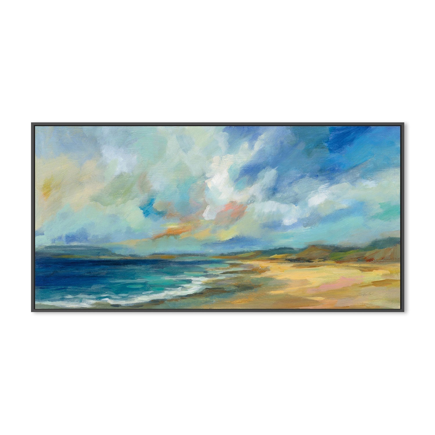 wall-art-print-canvas-poster-framed-Sunny Bay-by-Silvia Vassileva-Gioia Wall Art