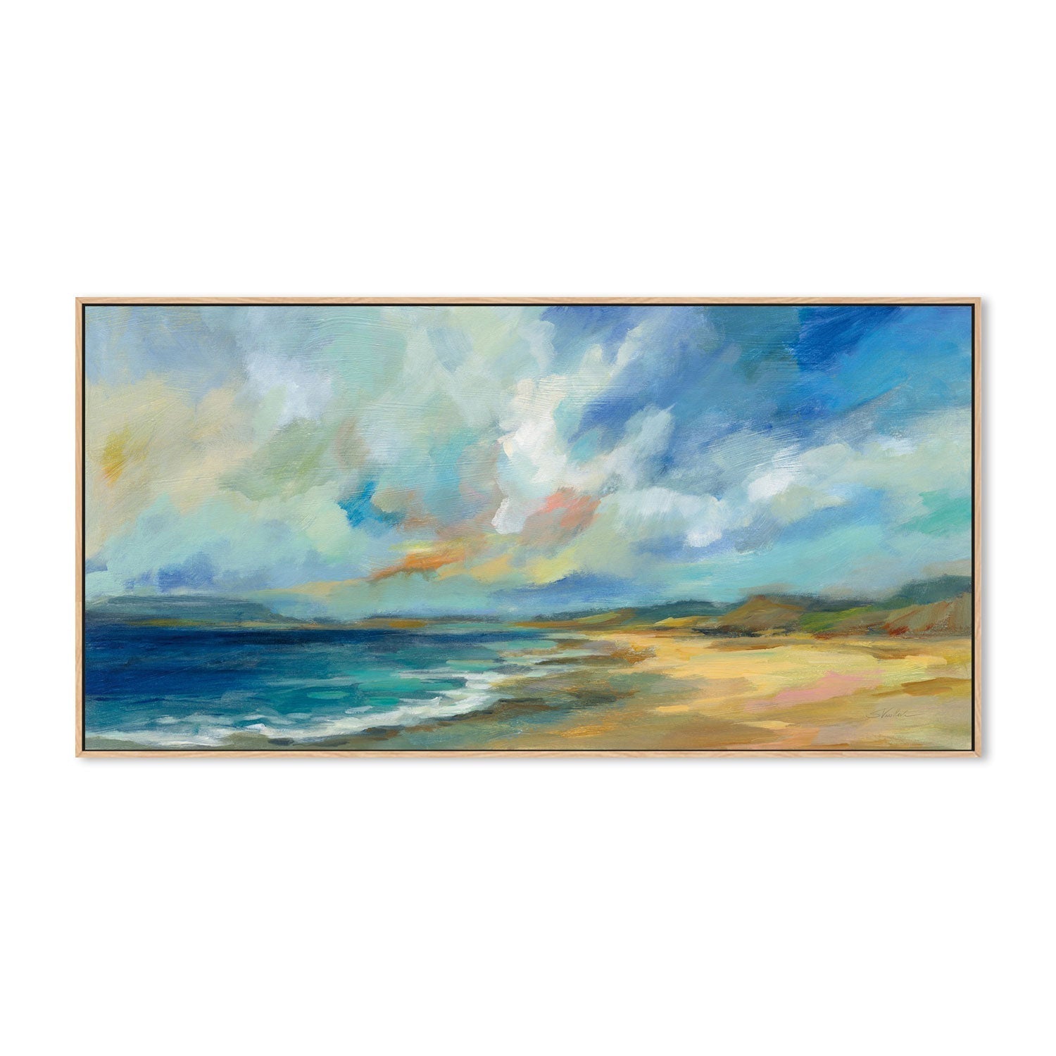 wall-art-print-canvas-poster-framed-Sunny Bay-by-Silvia Vassileva-Gioia Wall Art