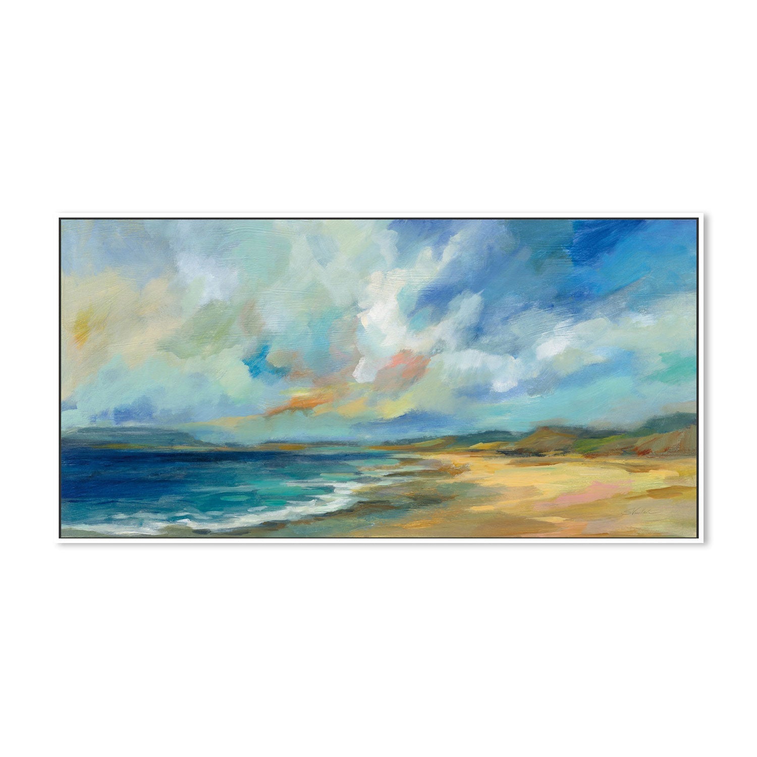 wall-art-print-canvas-poster-framed-Sunny Bay-by-Silvia Vassileva-Gioia Wall Art