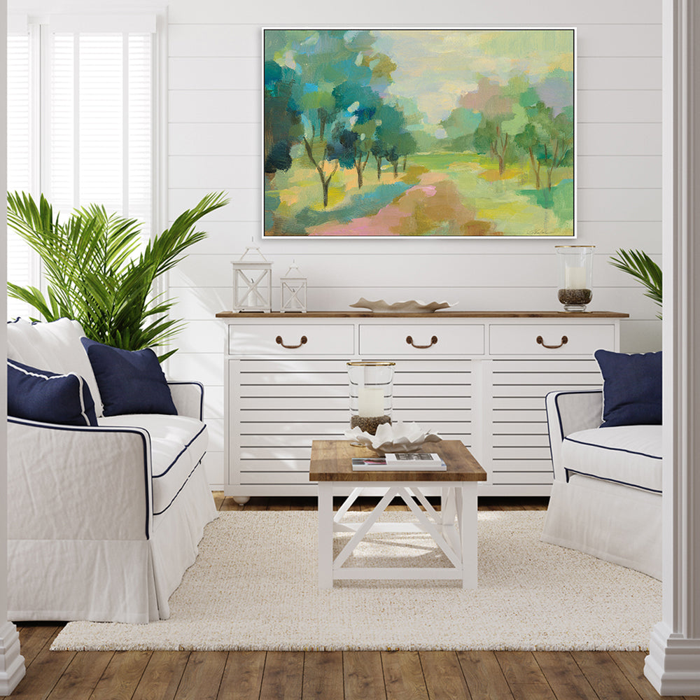 wall-art-print-canvas-poster-framed-Sunrise Forest-by-Silvia Vassileva-Gioia Wall Art