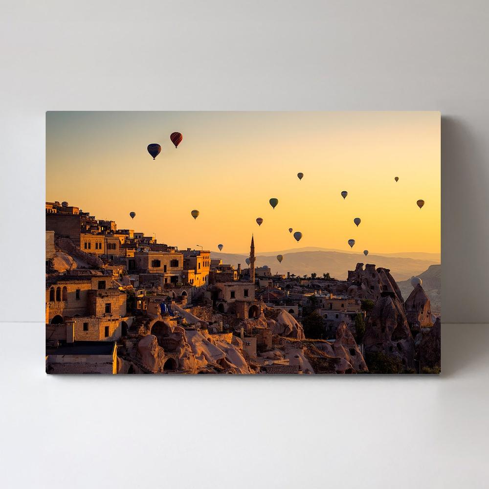 wall-art-print-canvas-poster-framed-Sunrise Over Cappadocia, By Yavus Pancereken-by-Plus X Studio-Gioia Wall Art