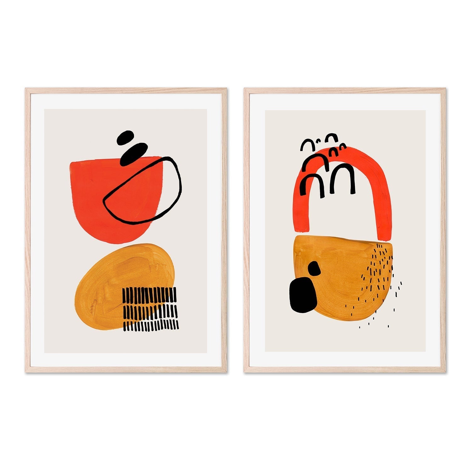 wall-art-print-canvas-poster-framed-Sunset Colours, Set Of 2 , By Ejaaz Haniff-GIOIA-WALL-ART