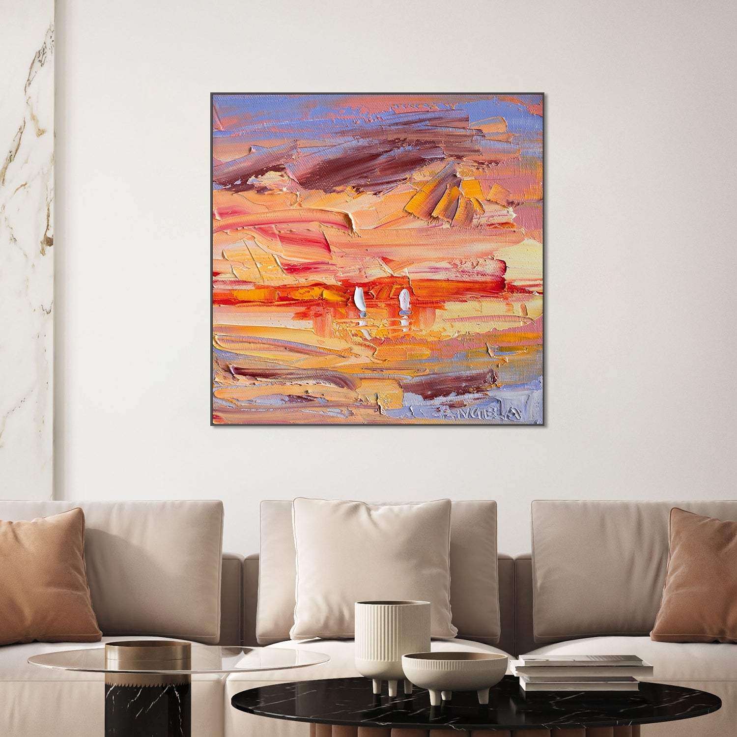 wall-art-print-canvas-poster-framed-Sunset Duet-2