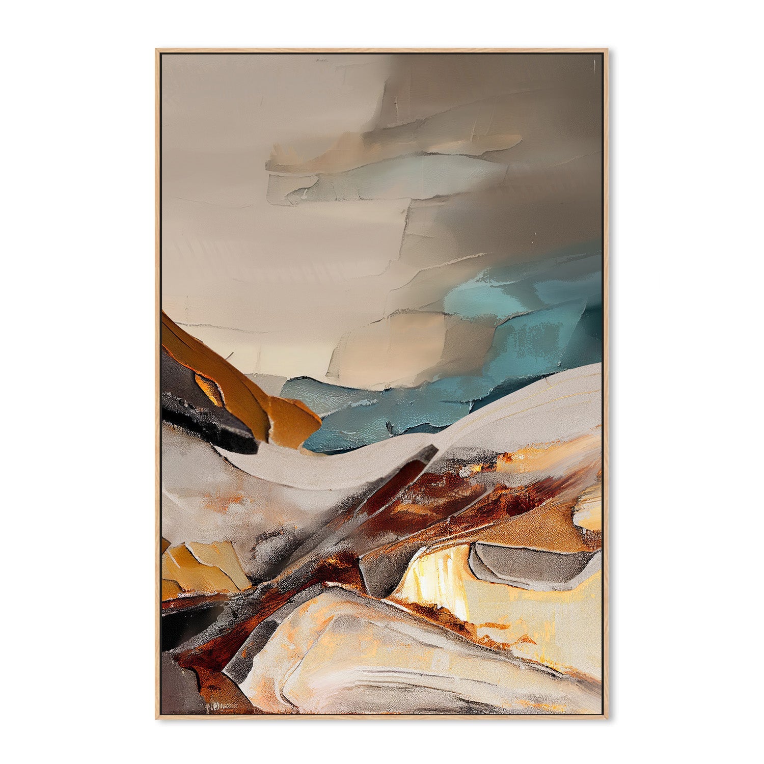 wall-art-print-canvas-poster-framed-Sunset Horizon Bliss-4
