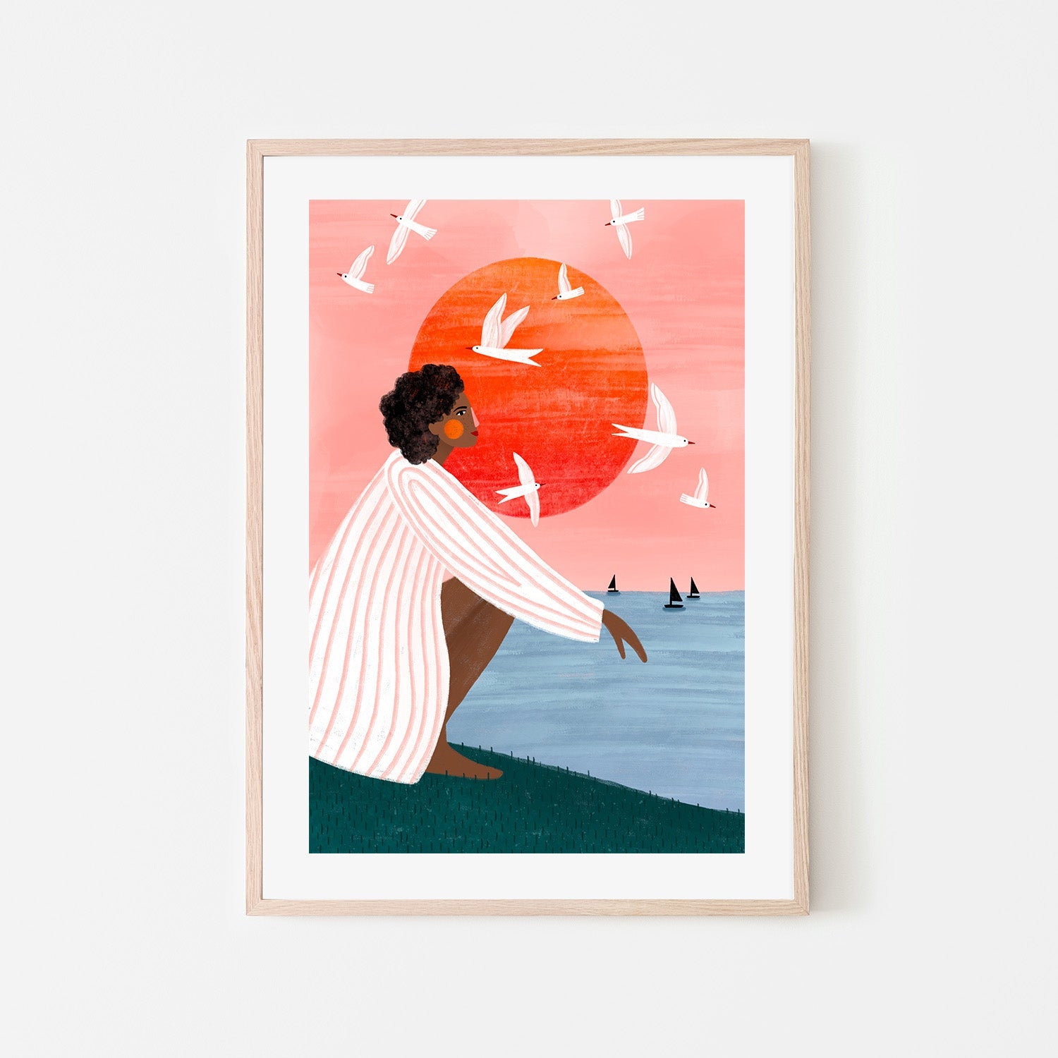 wall-art-print-canvas-poster-framed-Sunset On My Own-6