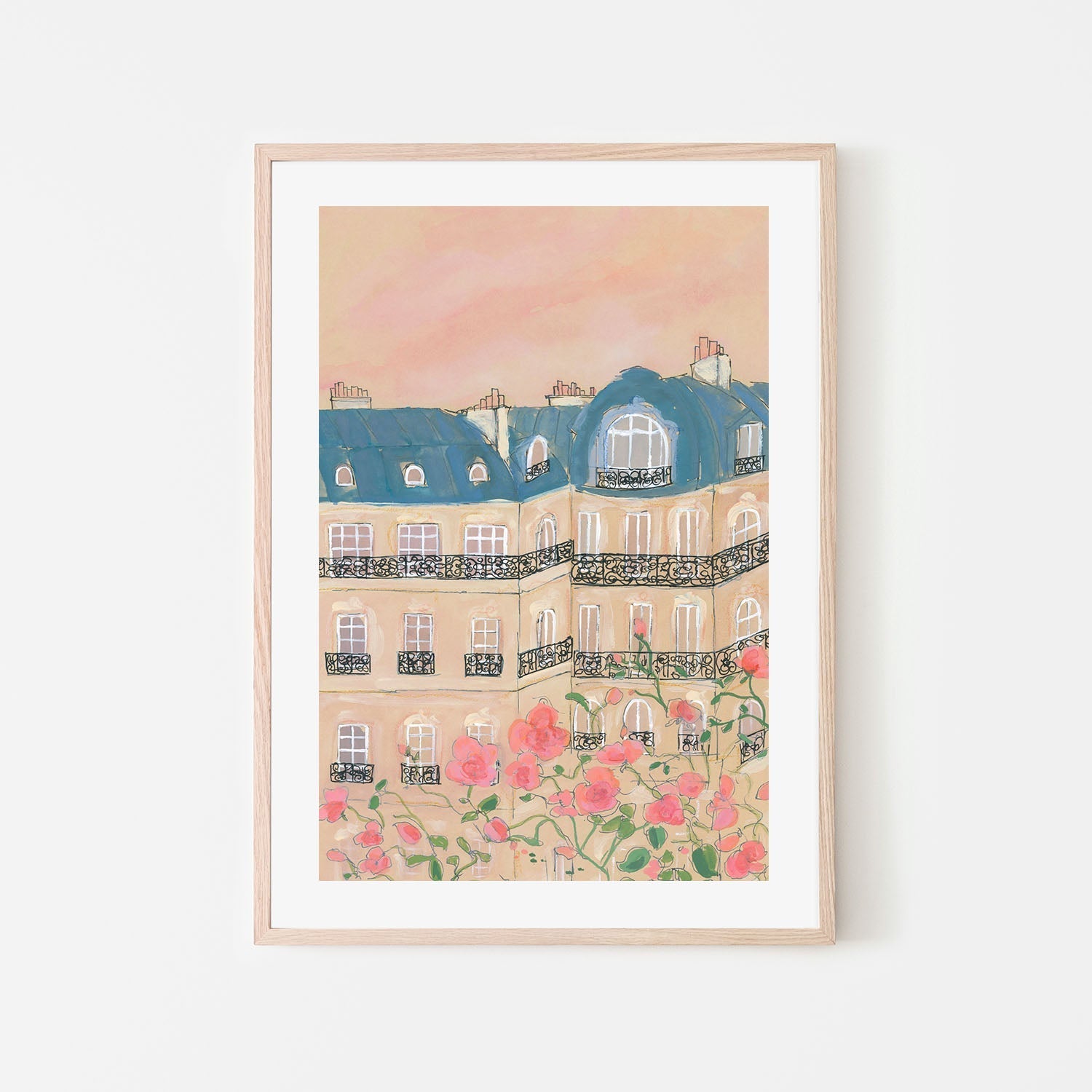 wall-art-print-canvas-poster-framed-Sunset Over Paris , By Katharina Puritscher-6