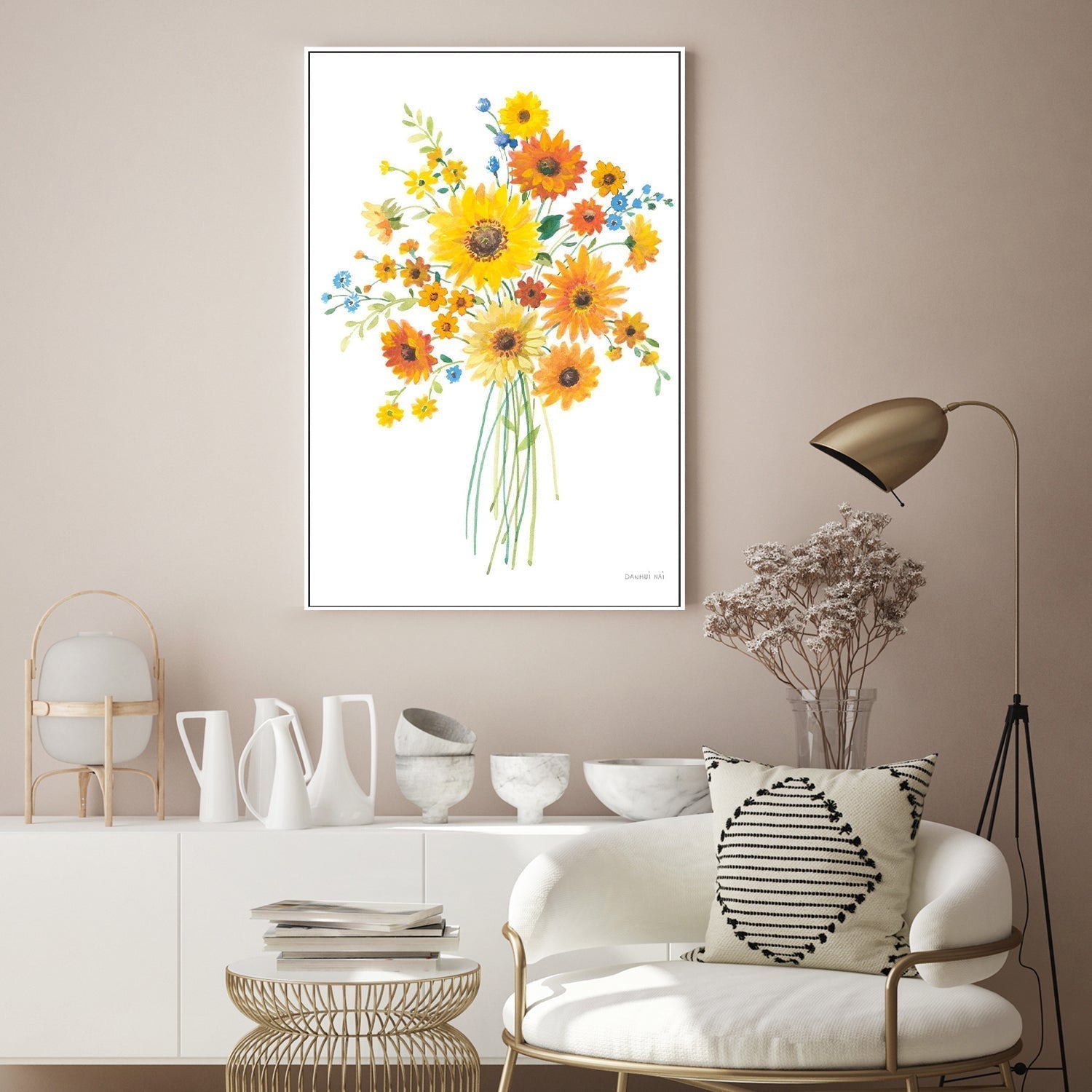 wall-art-print-canvas-poster-framed-Sunshine Bouquet, Style A-by-Danhui Nai-Gioia Wall Art