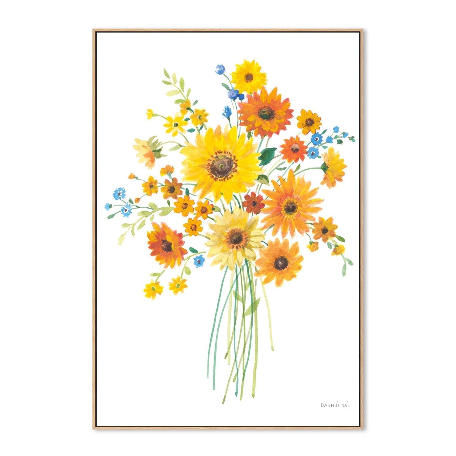 wall-art-print-canvas-poster-framed-Sunshine Bouquet, Style A-by-Danhui Nai-Gioia Wall Art