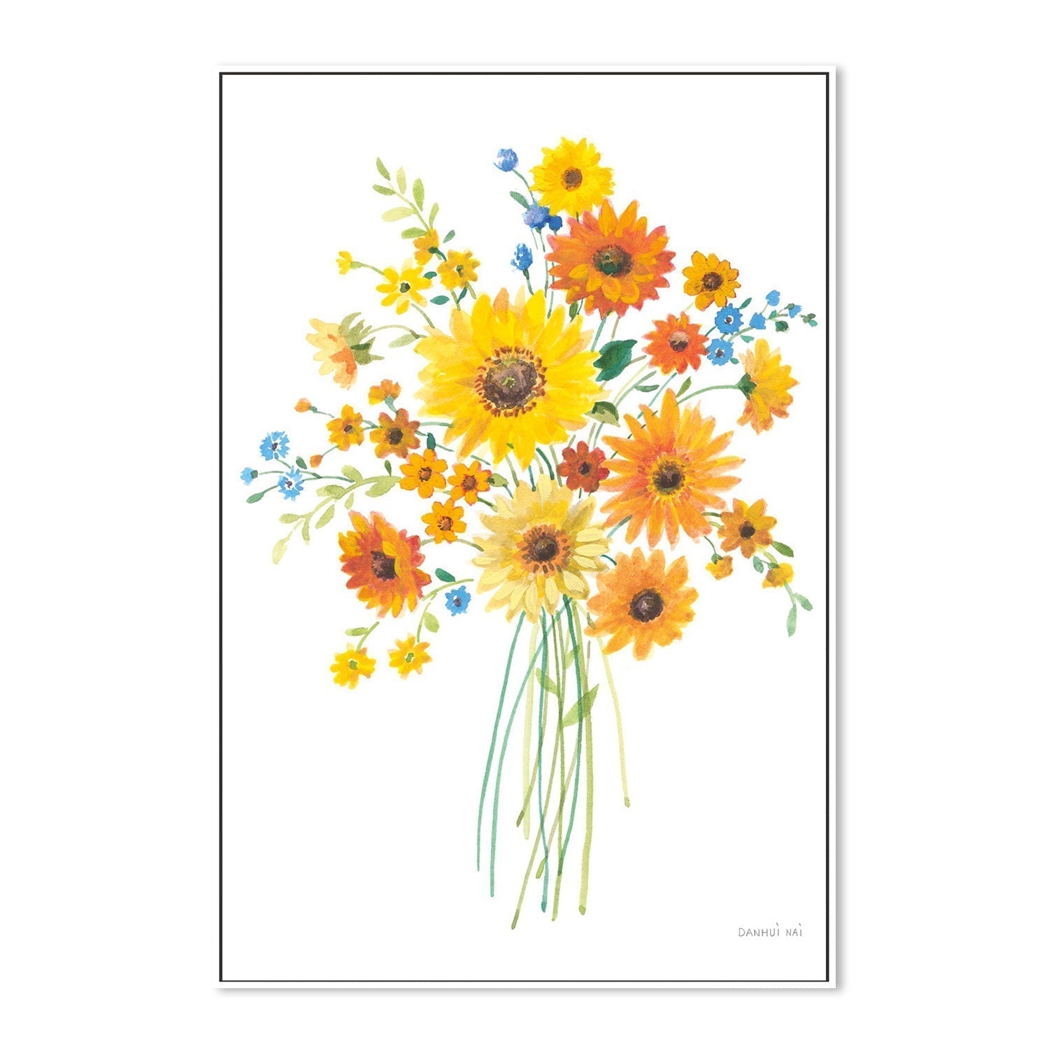 wall-art-print-canvas-poster-framed-Sunshine Bouquet, Style A-by-Danhui Nai-Gioia Wall Art