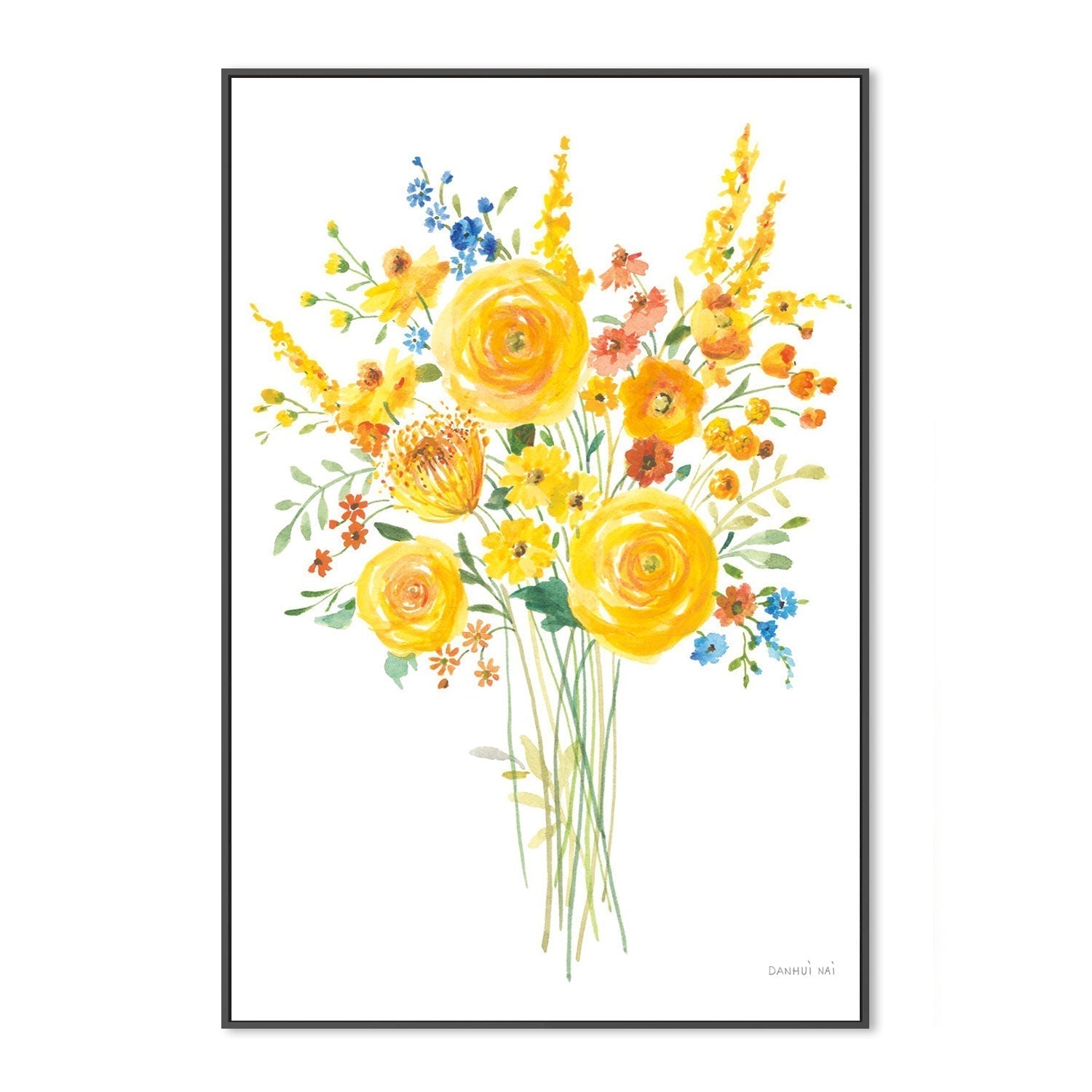wall-art-print-canvas-poster-framed-Sunshine Bouquet, Style B-by-Danhui Nai-Gioia Wall Art
