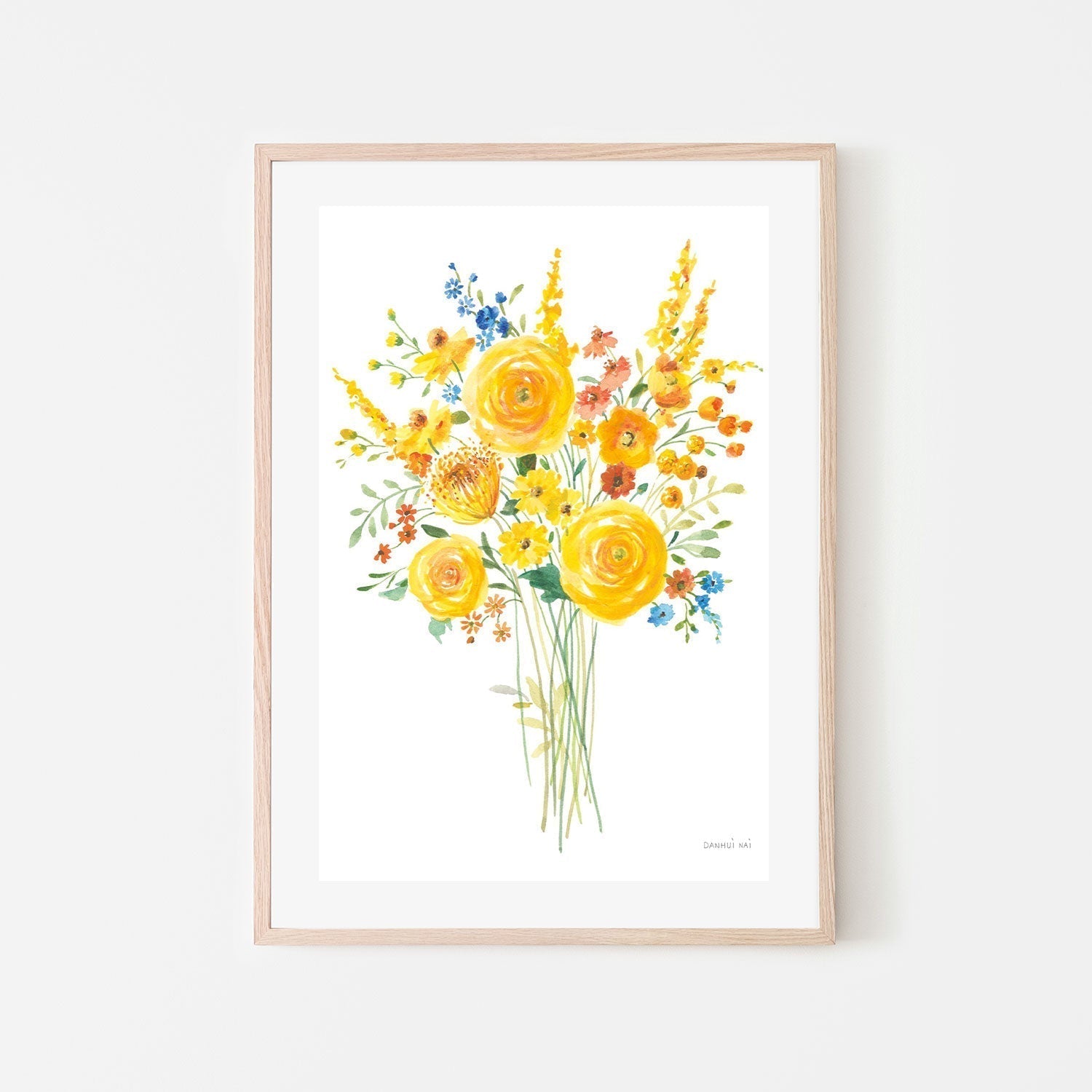 wall-art-print-canvas-poster-framed-Sunshine Bouquet, Style B-by-Danhui Nai-Gioia Wall Art